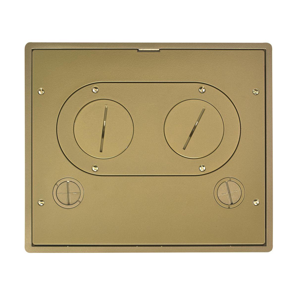Hubbell Wiring Device-Kellems 610GTFFCVRBRS Floor Box Covers