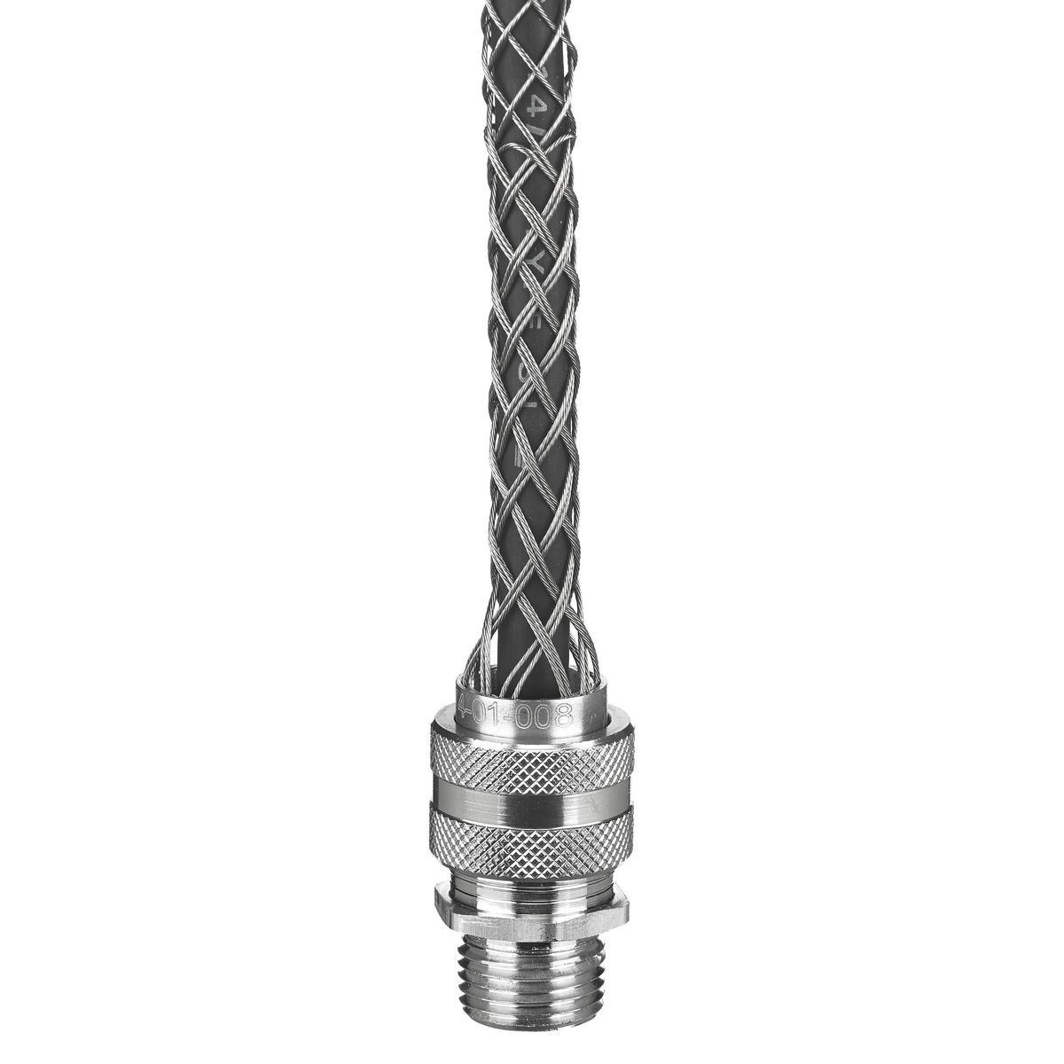 Hubbell Wiring Device-Kellems 07401021 Form 4 Liquidtight Standard Duty Deluxe Cord Grip, 1 in Trade, (1) Conductors, 5/8 to 3/4 in Cable Openings, Aluminum/Stainless Steel