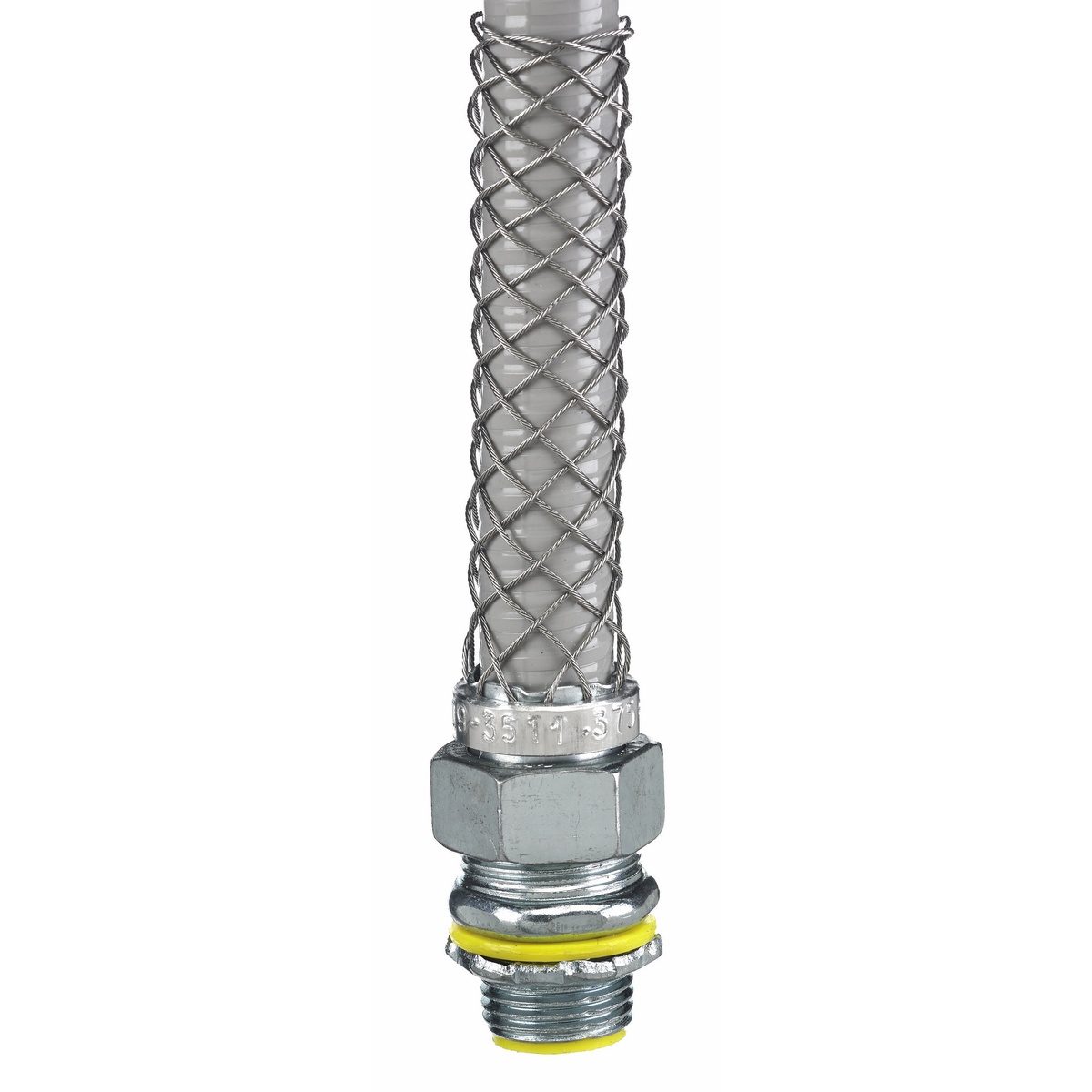 Hubbell Wiring Device-Kellems Seal-Tite® S-TITE® 074093512 Insulated Straight Male Metallic Liquidtight Connector, 1/2 in Trade, Steel