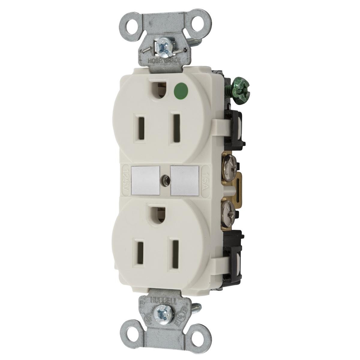 Hubbell Wiring Device-Kellems 8200LA Straight Blade Receptacles