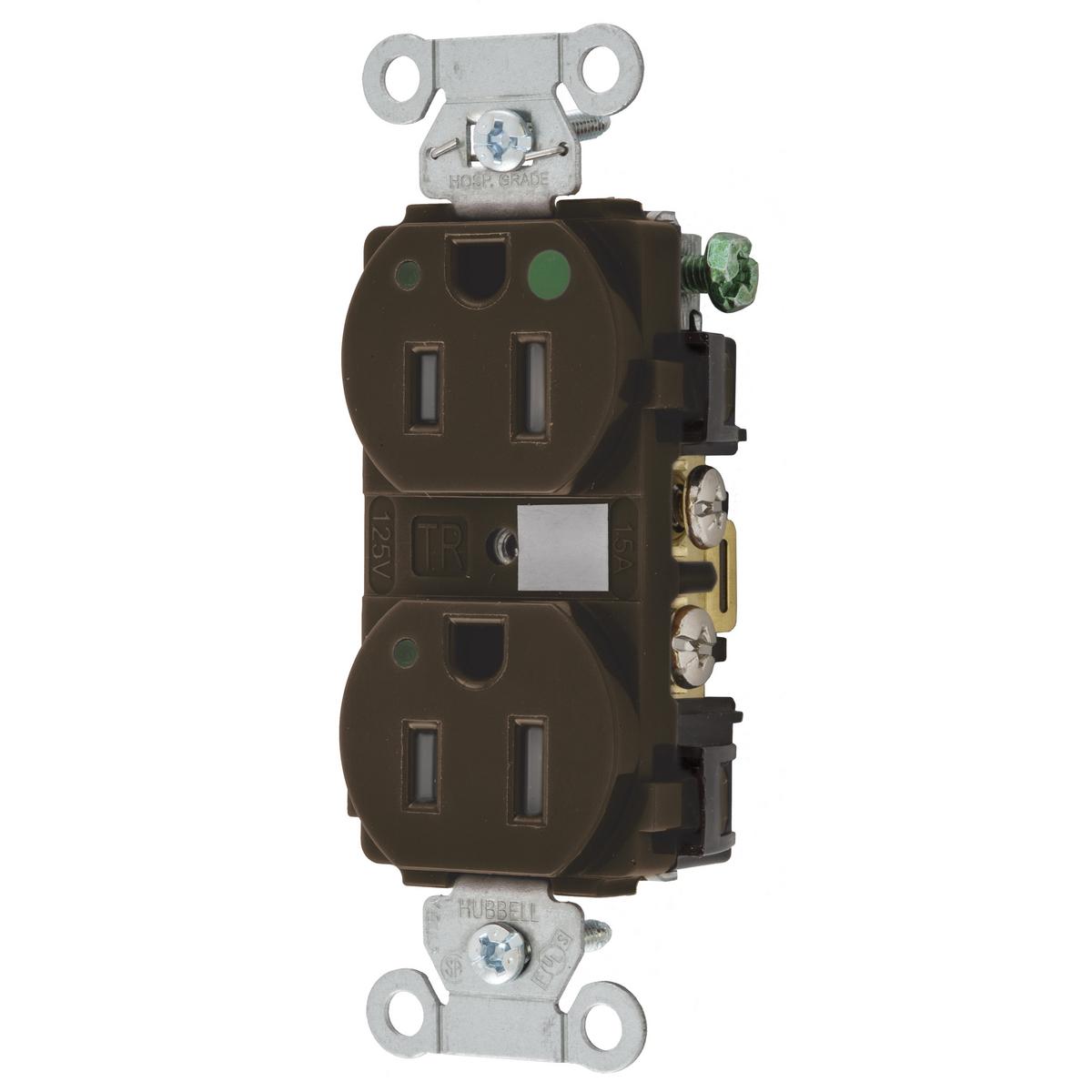 Hubbell Wiring Device-Kellems 8200LTRA Straight Blade Receptacles
