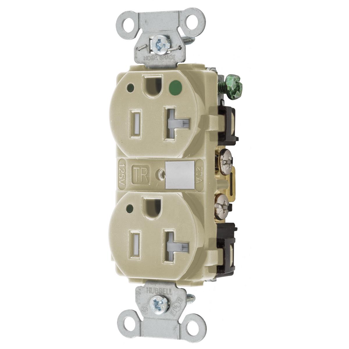 Hubbell Wiring Device-Kellems 8300IVLTRA Straight Blade Receptacles