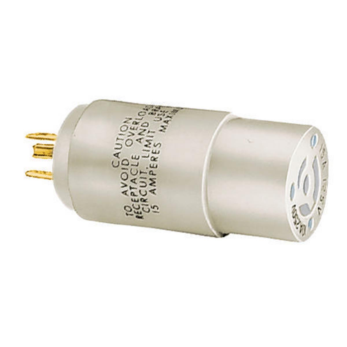 Hubbell Wiring Device-Kellems 9054A Straight Blade Plug Adapters