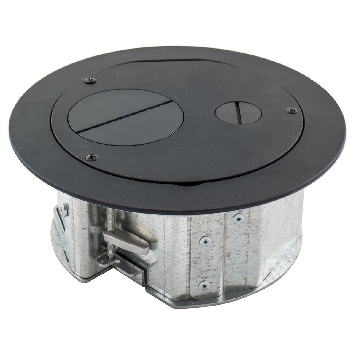 Hubbell Wiring Device-Kellems AFBS1R6FFBLK Floor Boxes