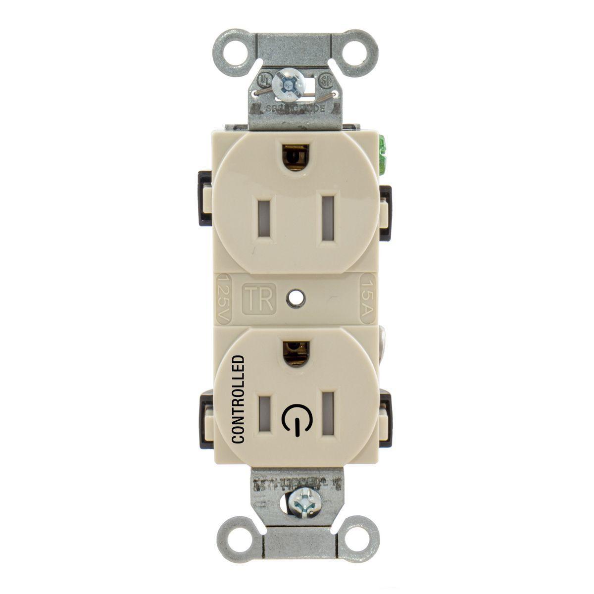 Hubbell Wiring Device-Kellems BR15C1LATR Straight Blade Receptacles