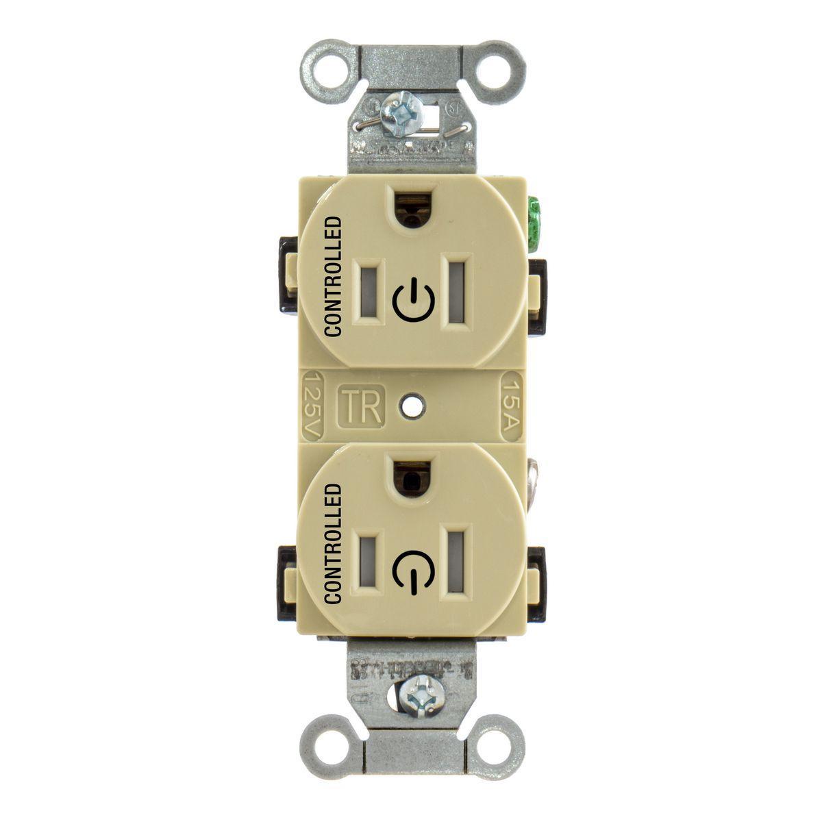 Hubbell Wiring Device-Kellems BR15C2ITR Straight Blade Receptacles