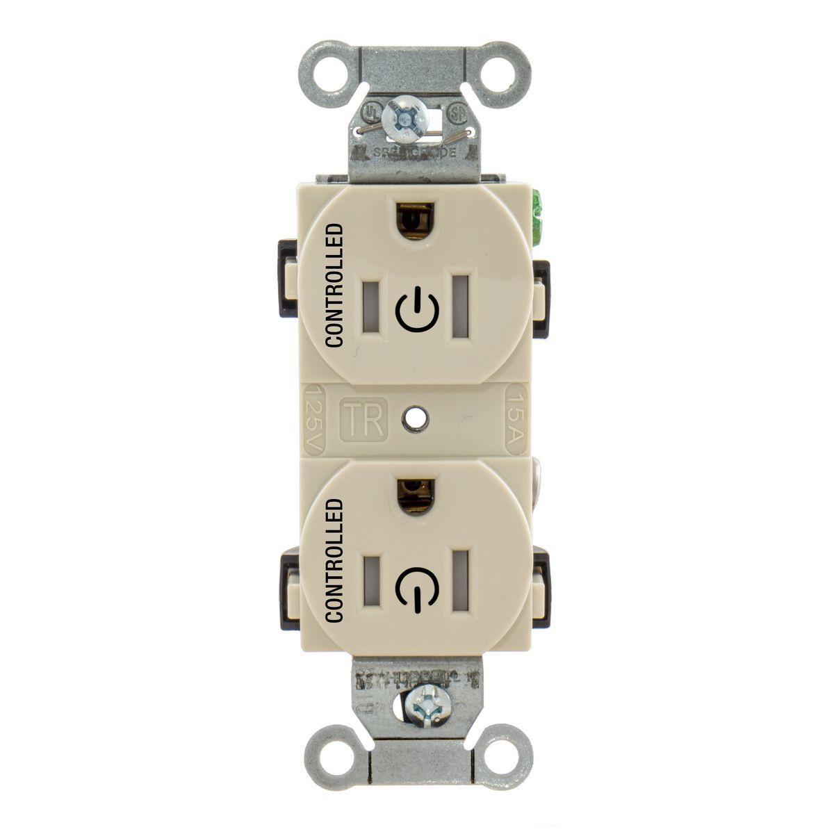 Hubbell Wiring Device-Kellems BR15C2LATR Straight Blade Receptacles