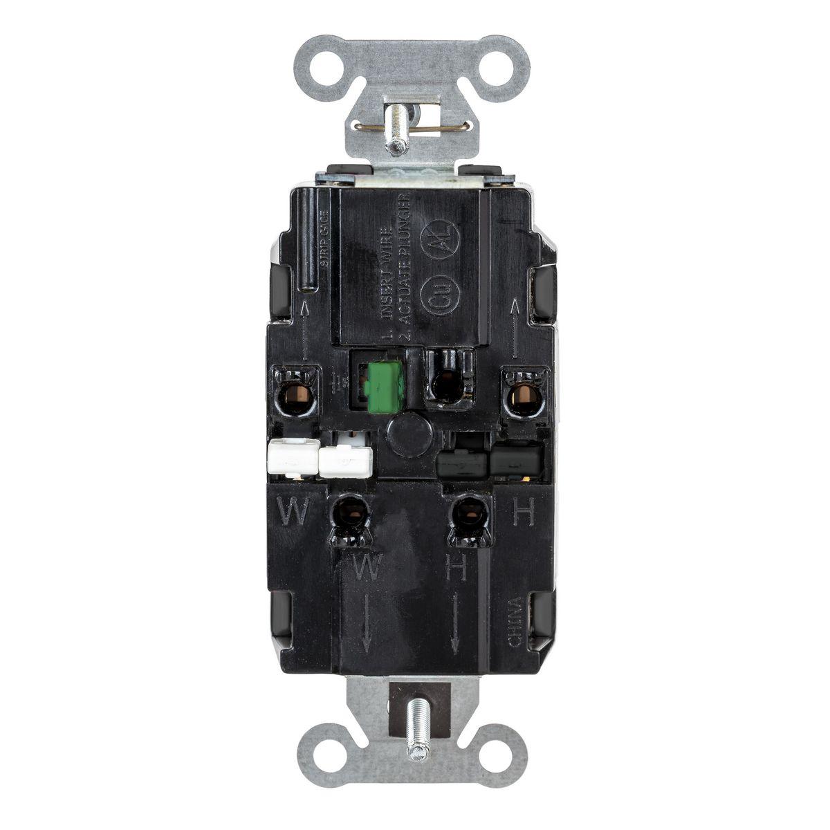 Hubbell Wiring Device-Kellems BR15STBKTR Straight Blade Receptacles