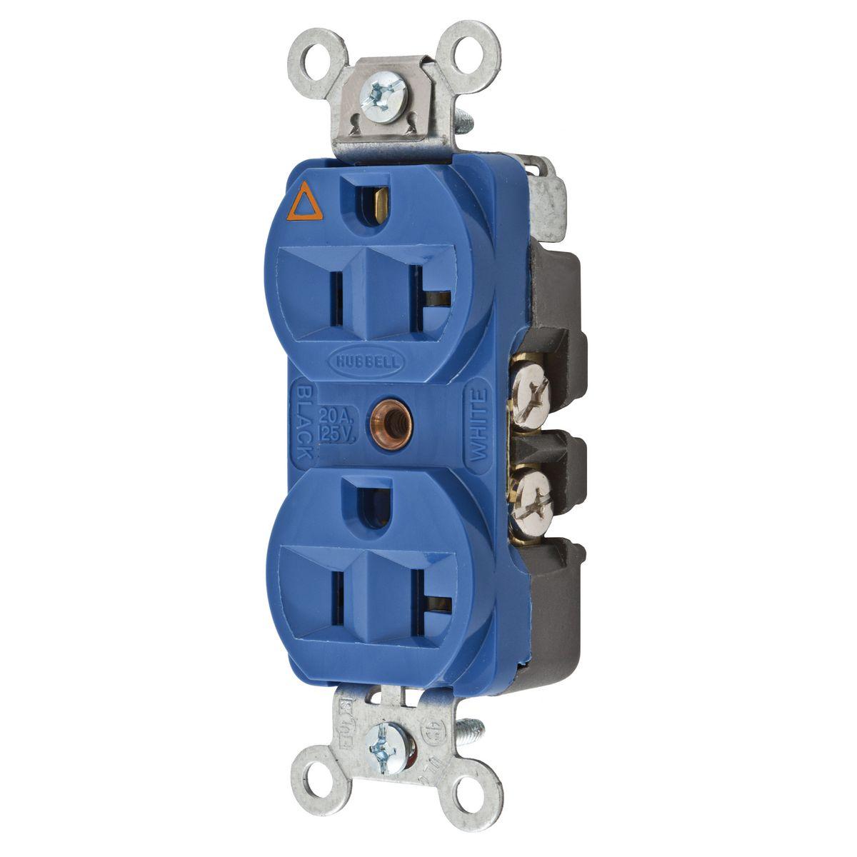 Hubbell Wiring Device-Kellems CR5352IGBL Straight Blade Receptacles