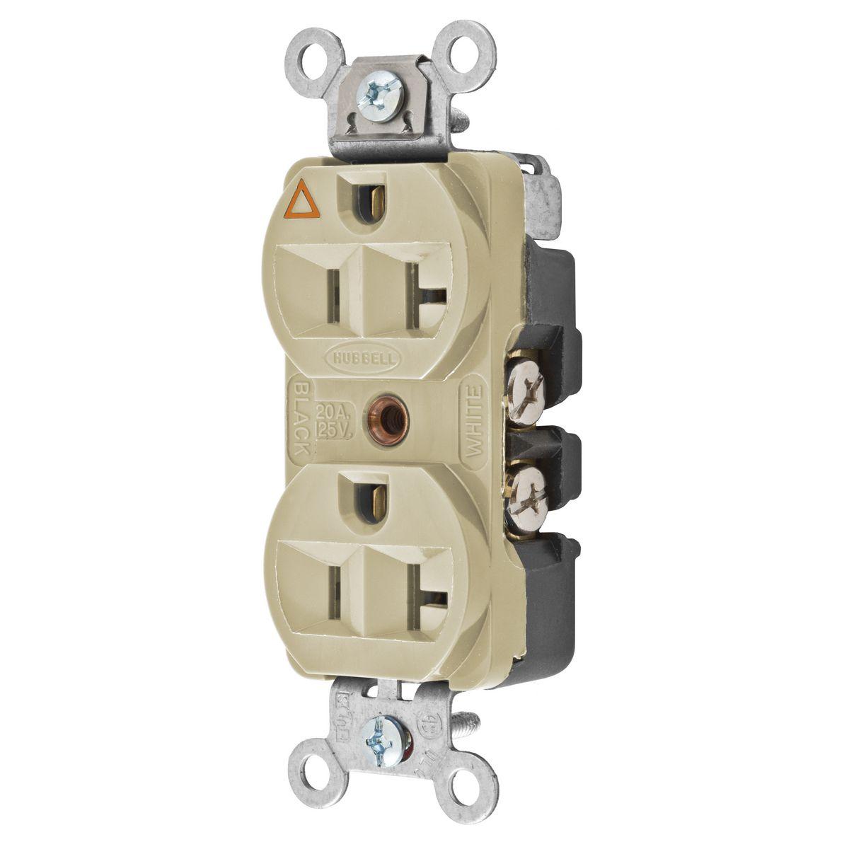 Hubbell Wiring Device-Kellems CR5352IGI Straight Blade Receptacles