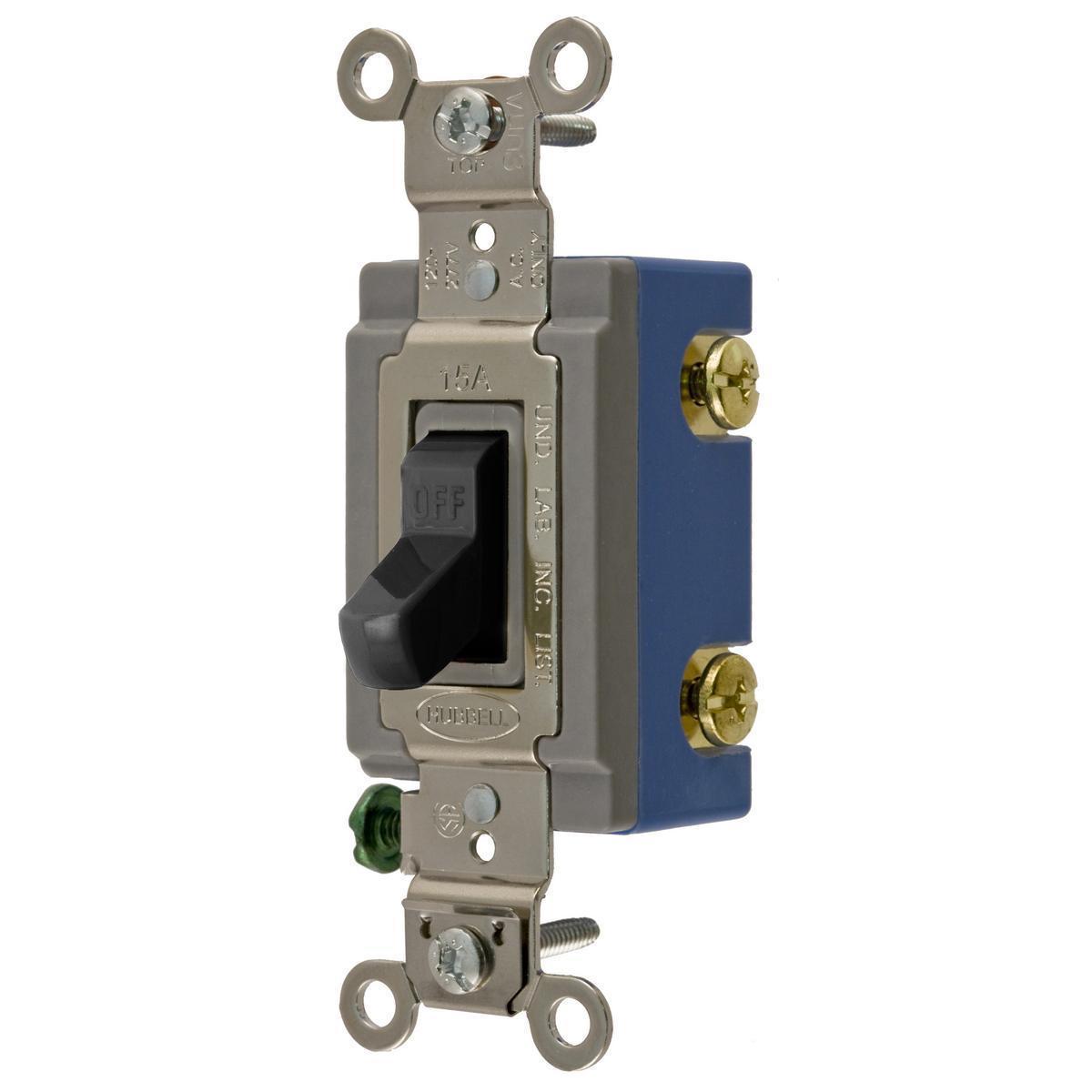 Hubbell Wiring Device-Kellems CS1201BKU Toggle Switches