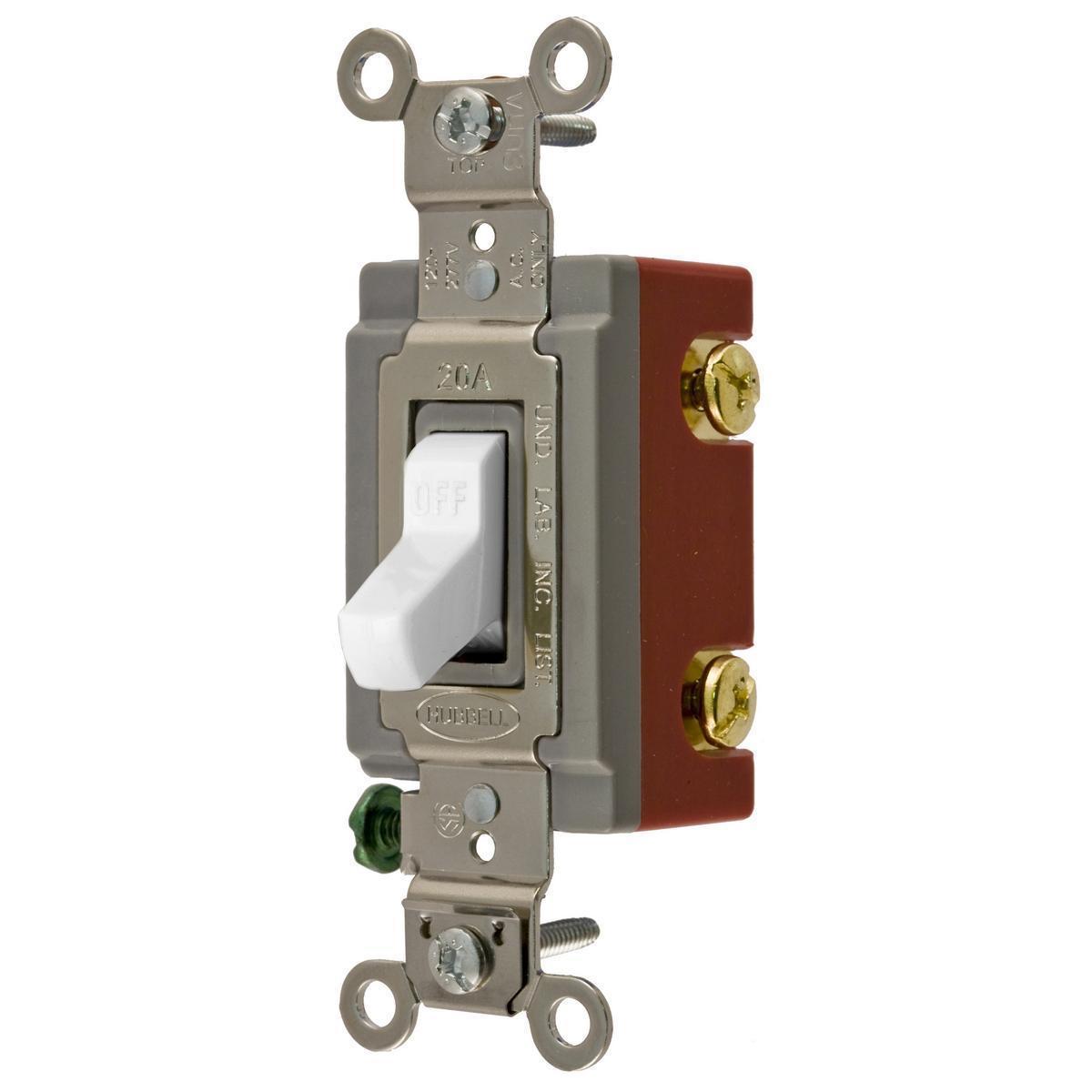 Hubbell Wiring Device-Kellems CS1222WU Toggle Switches