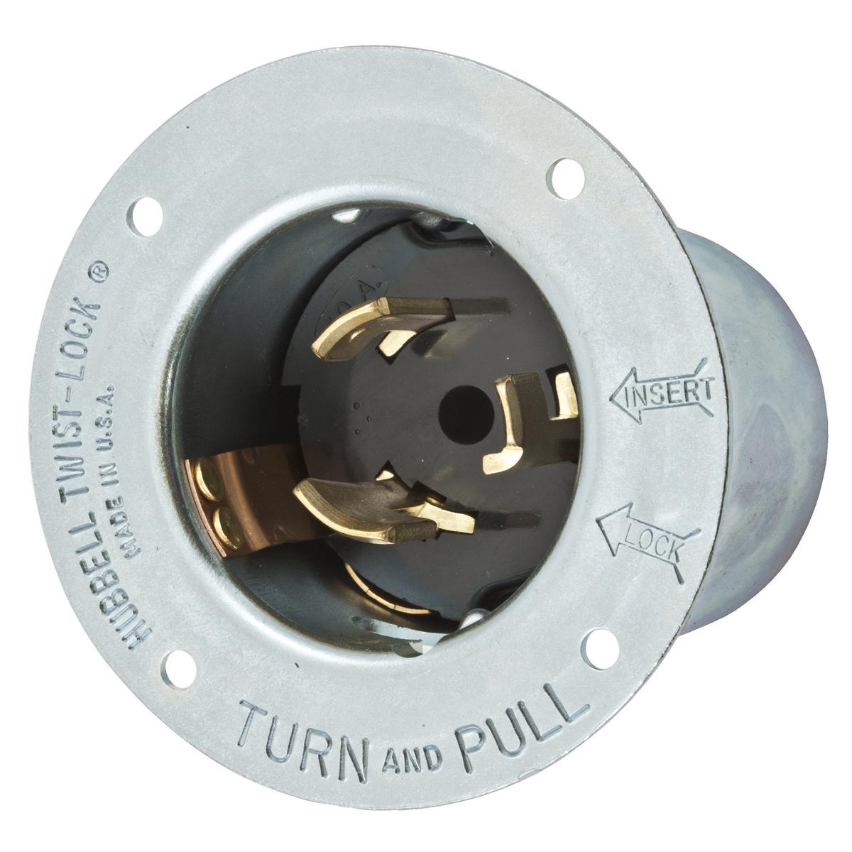 Hubbell Wiring Device-Kellems CS8475 Locking Flanged Inlets & Outlets