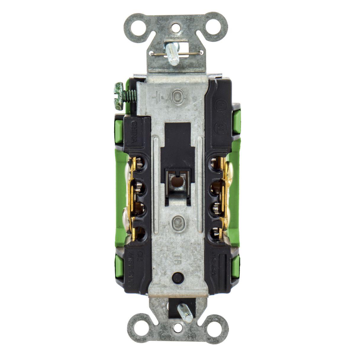 Hubbell Wiring Device-Kellems DR15C1GN Straight Blade Receptacles