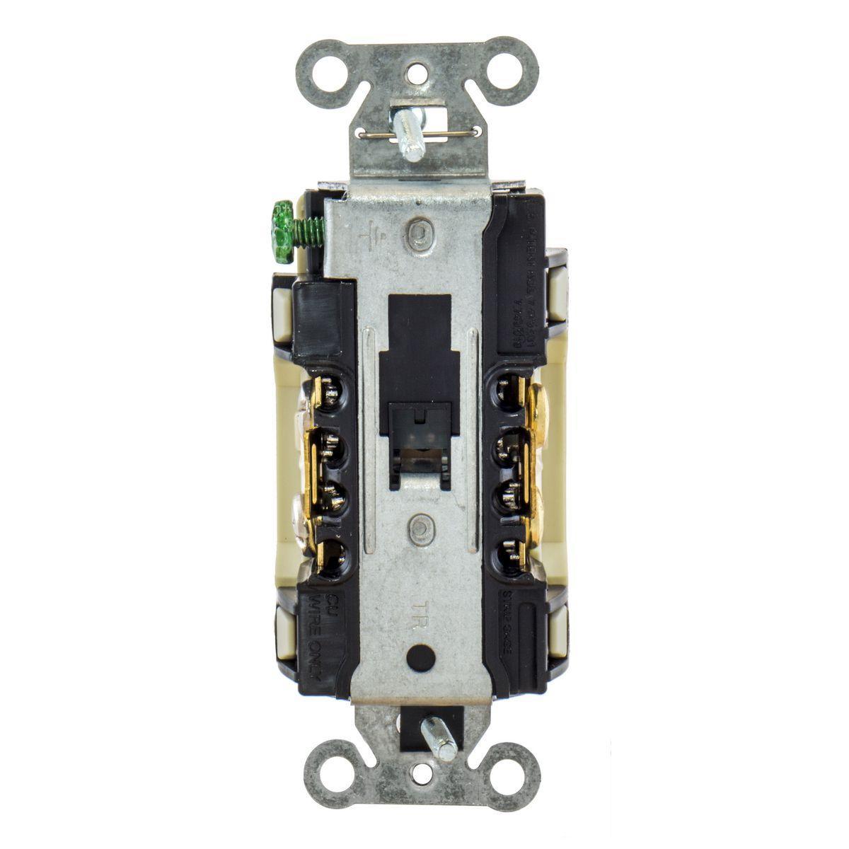 Hubbell Wiring Device-Kellems DR15NLIV Straight Blade Receptacles