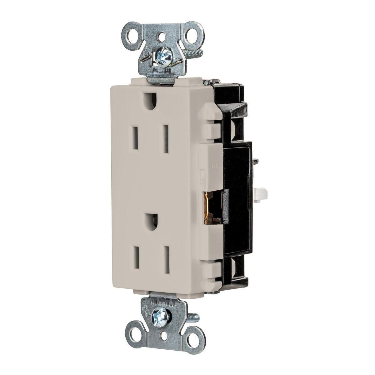 Hubbell Wiring Device-Kellems DR15STLA Straight Blade Receptacles