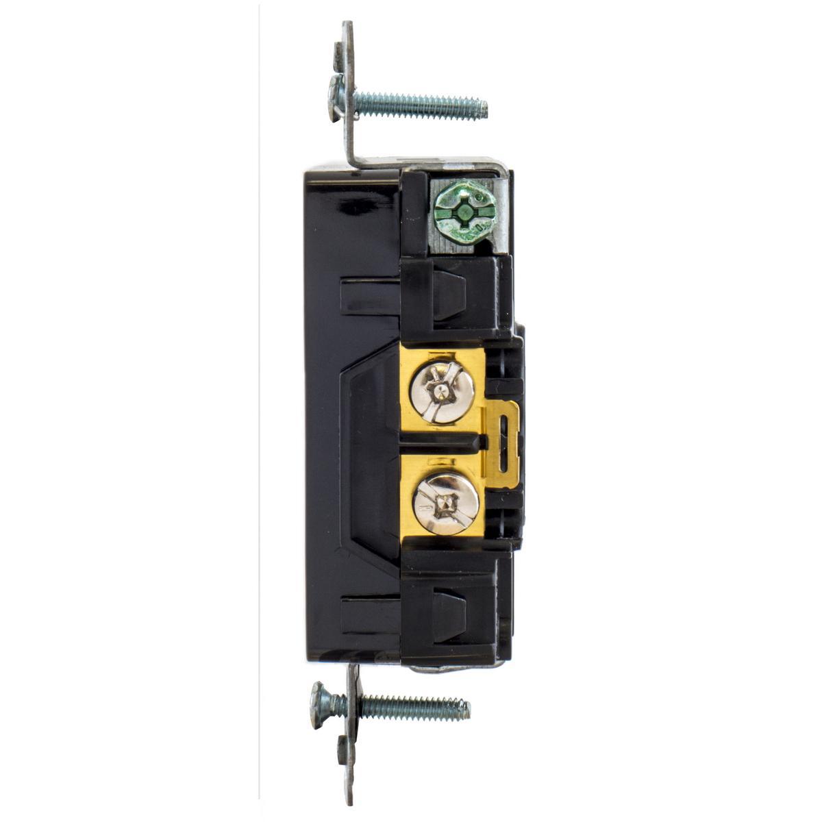 Hubbell Wiring Device-Kellems DR15C2BLK Straight Blade Receptacles