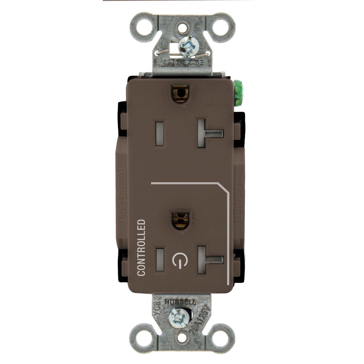 Hubbell Wiring Device-Kellems DR20C1TR Straight Blade Receptacles