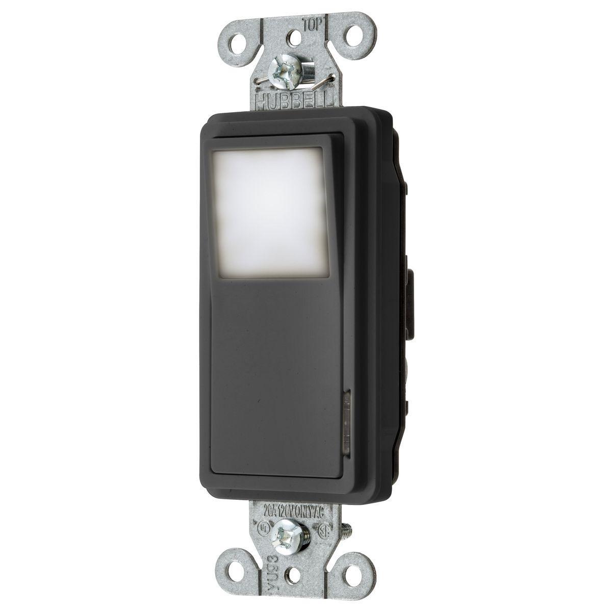 Hubbell Wiring Device-Kellems DS120NLBK Decorative Switches