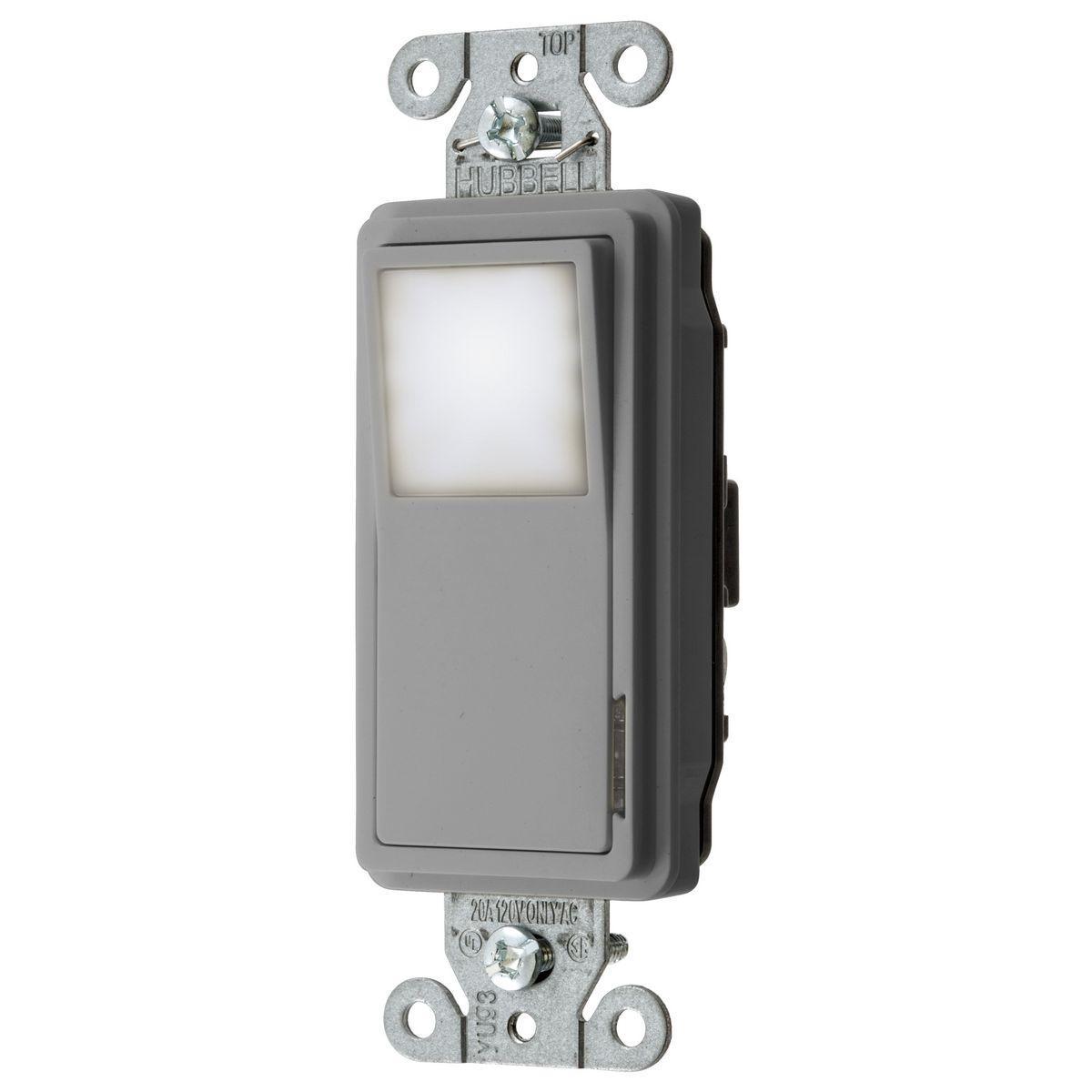 Hubbell Wiring Device-Kellems DS120NLGY Decorative Switches