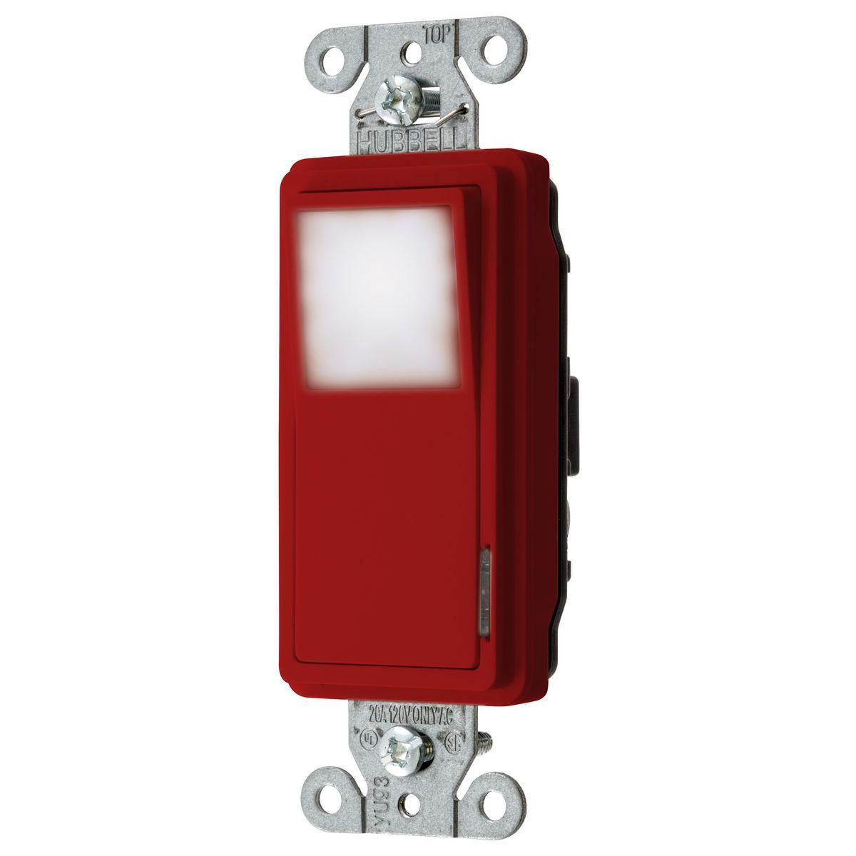 Hubbell Wiring Device-Kellems DS120NLRD Decorative Switches