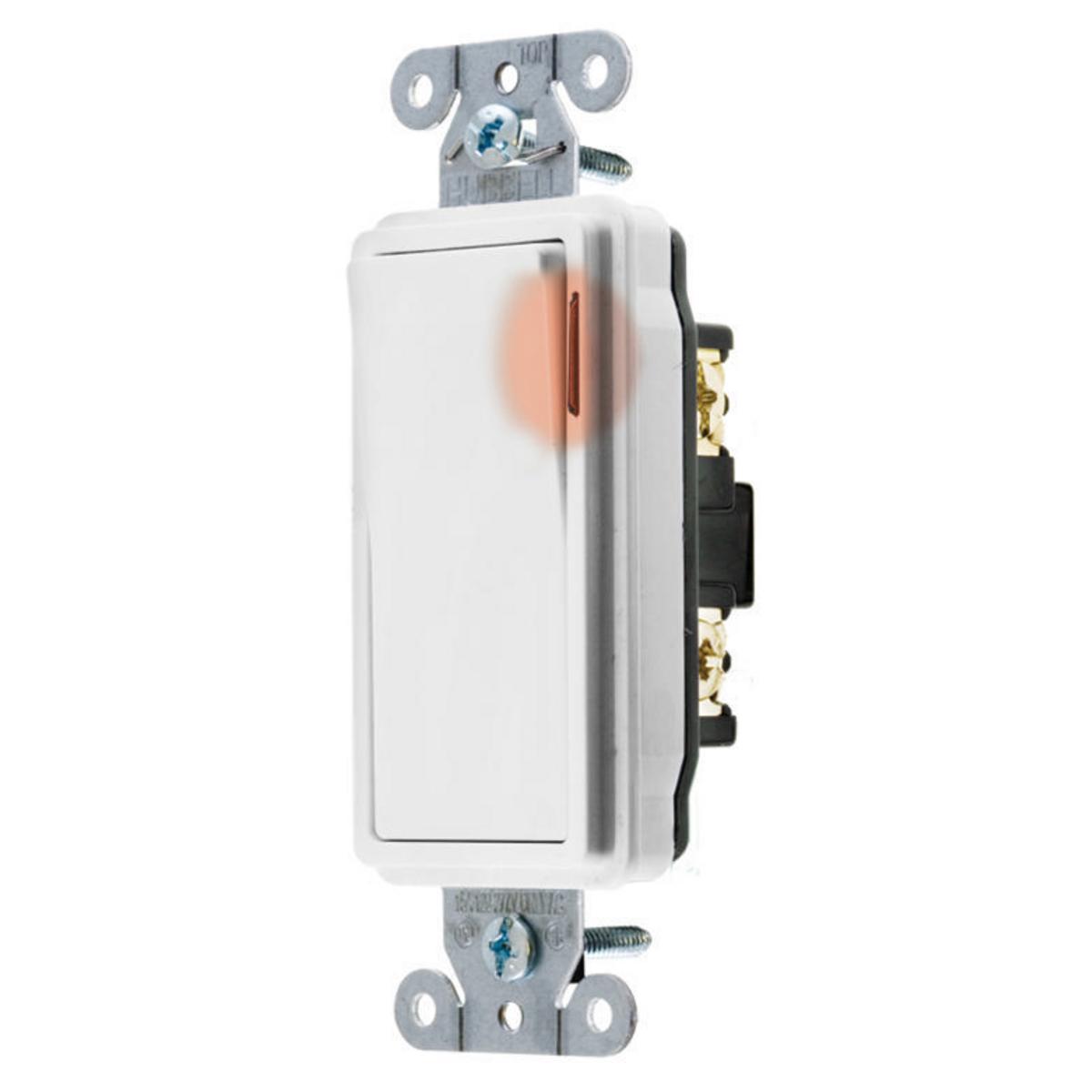 Hubbell Wiring Device-Kellems DS120PLW Decorative Switches