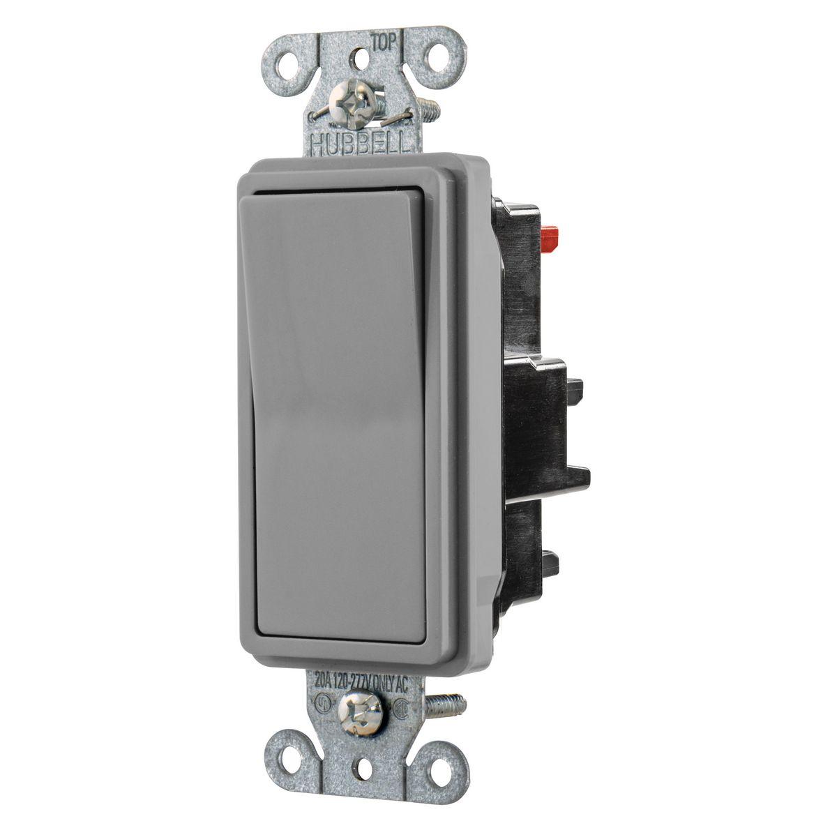 Hubbell Wiring Device-Kellems DS120STGY Decorative Switches