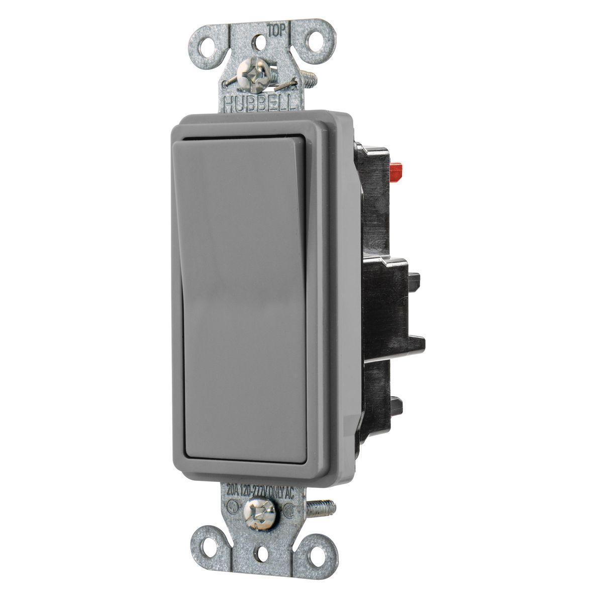 Hubbell Wiring Device-Kellems DS320STGY Decorative Switches