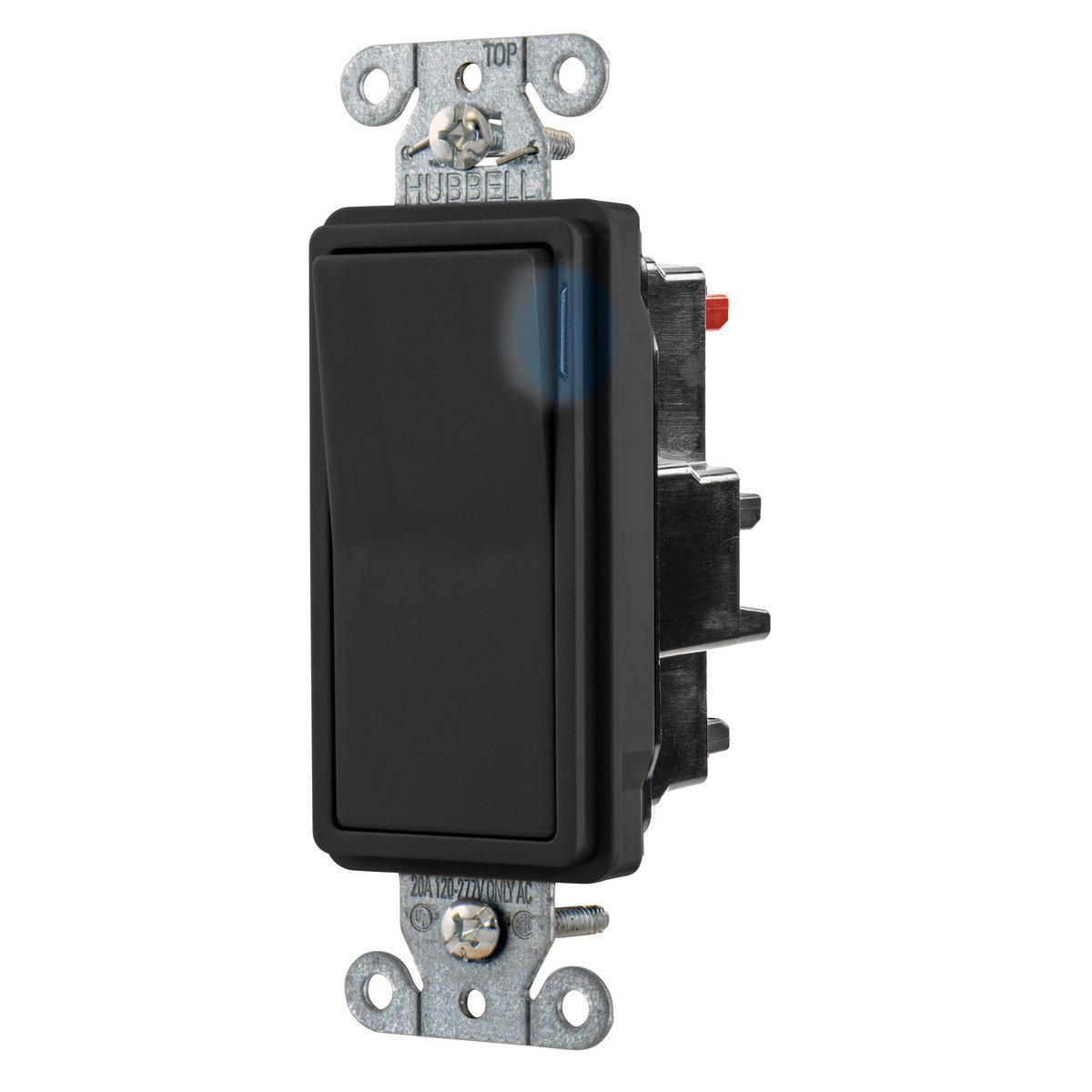 Hubbell Wiring Device-Kellems DS320STILBK Decorative Switches