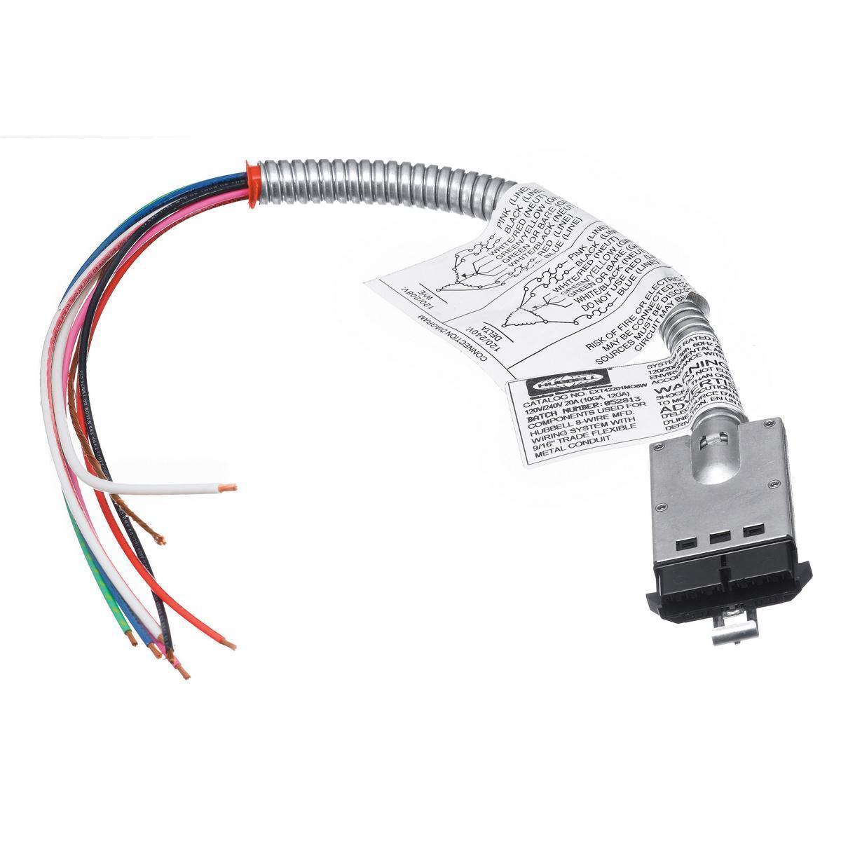 Hubbell Wiring Device-Kellems EXT33215MO8W Floor Box Wiring Cable Sets