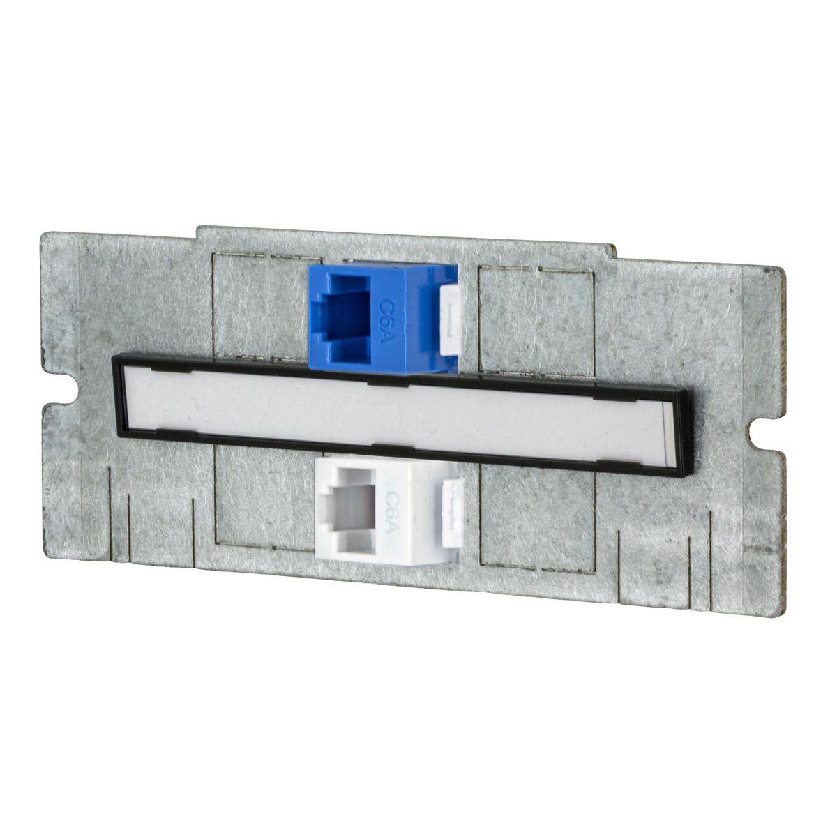Hubbell Wiring Device-Kellems FBMP6DJ CFB/AFB Series Mounting Plate, 2,4,6 Gangs, Steel