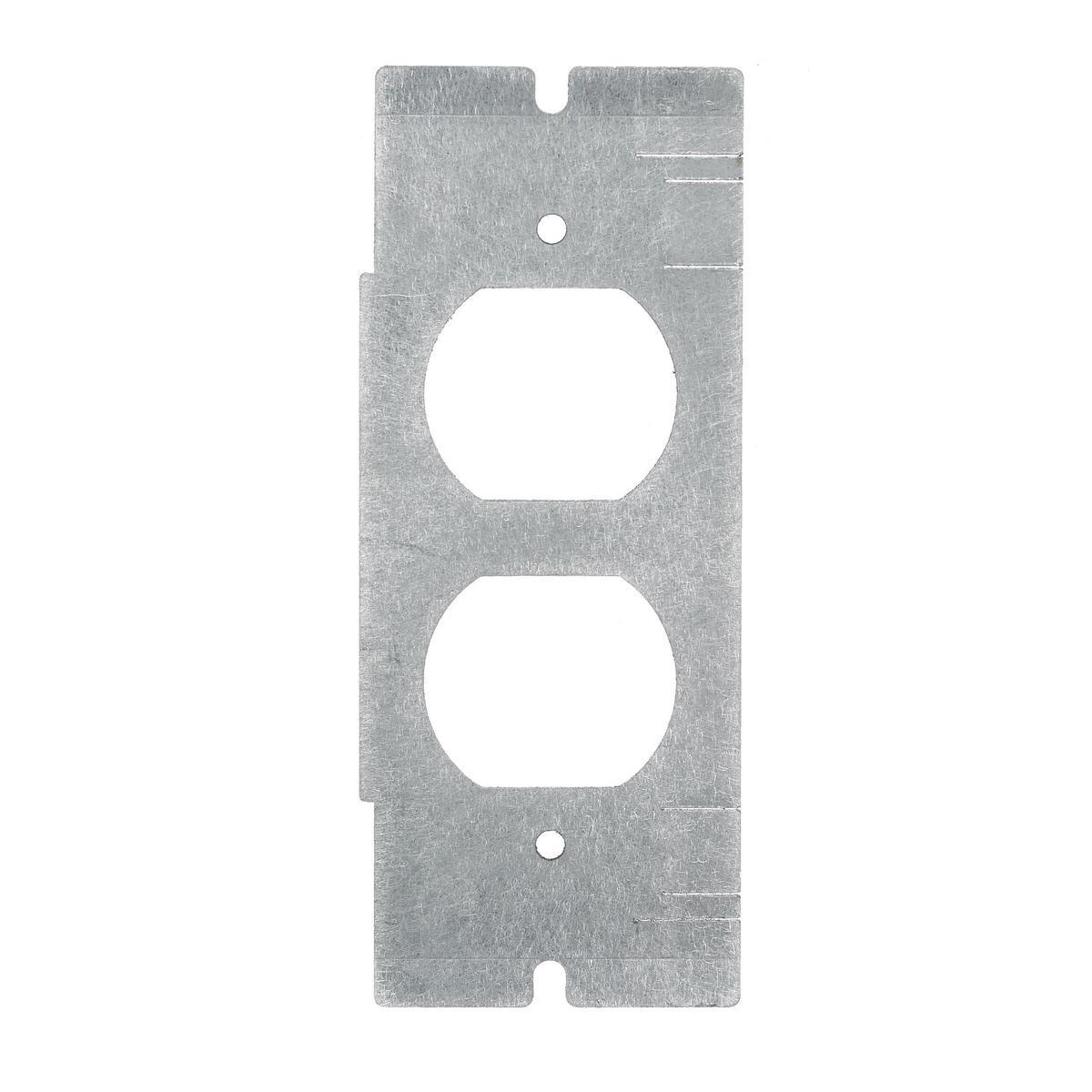 Hubbell Wiring Device-Kellems FBMPDUP Standard Sized Faceplate, 2/4/6 Gangs, Galvanized Stamped Steel