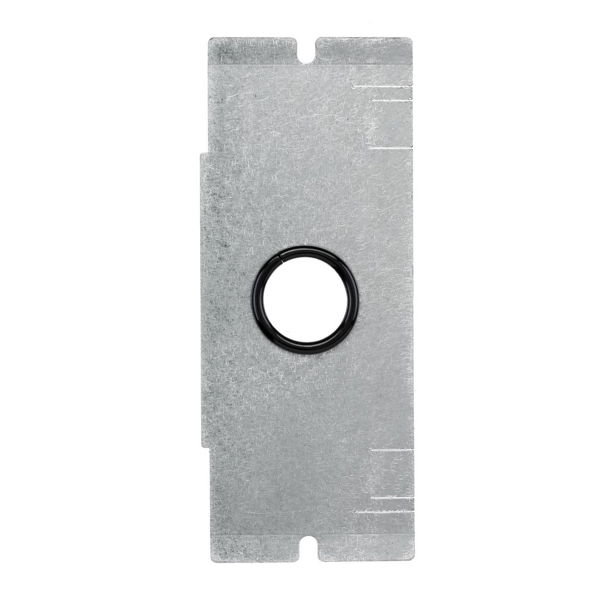 Hubbell Wiring Device-Kellems FBMPFT Standard Sized Mounting Plate With (1) 1 in Cable Feed Through Opening With Bushing, 2/4/6 Gangs, Galvanized Stamped Steel