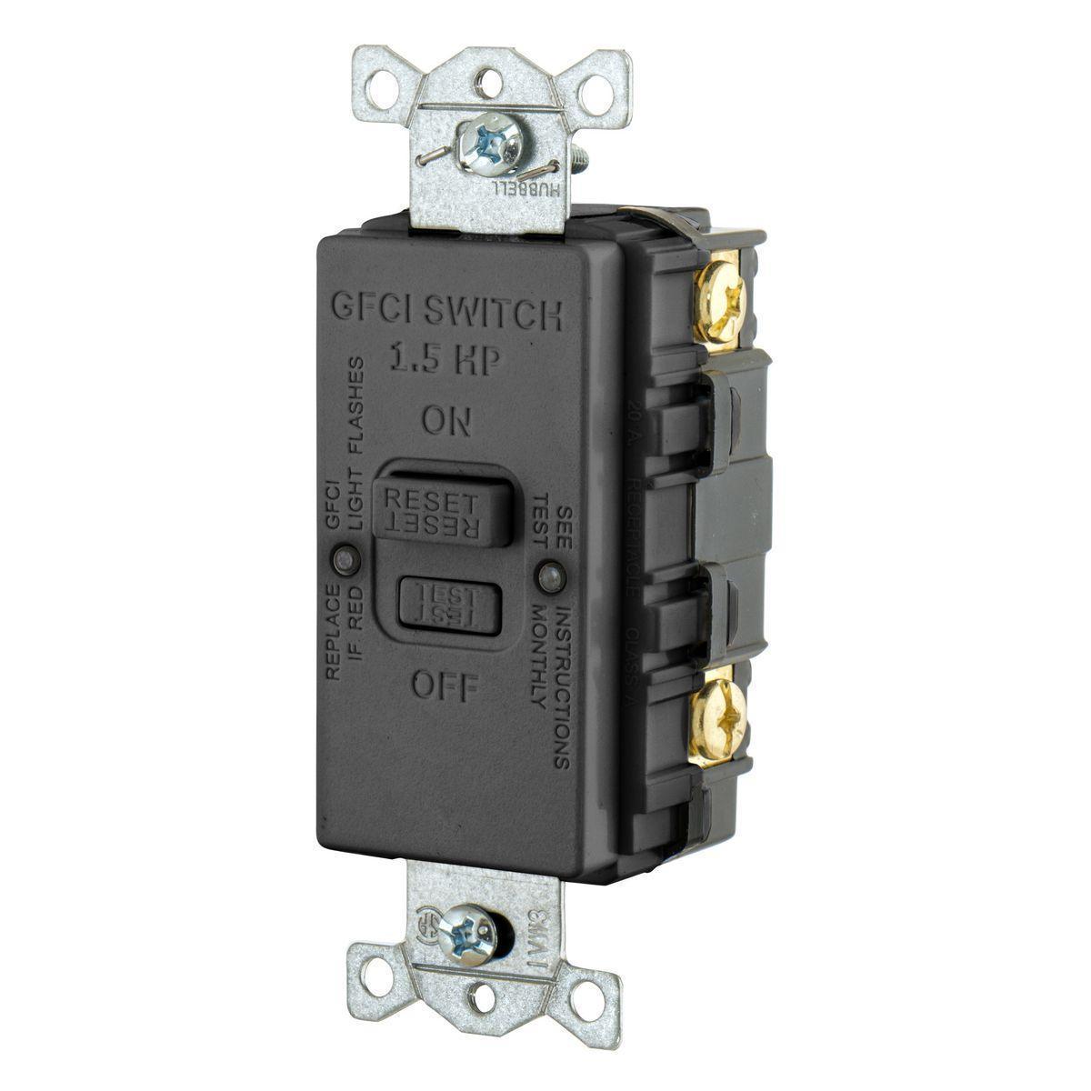 Hubbell Wiring Device-Kellems GFBFHP20BK Blank Face GFCI Receptacles