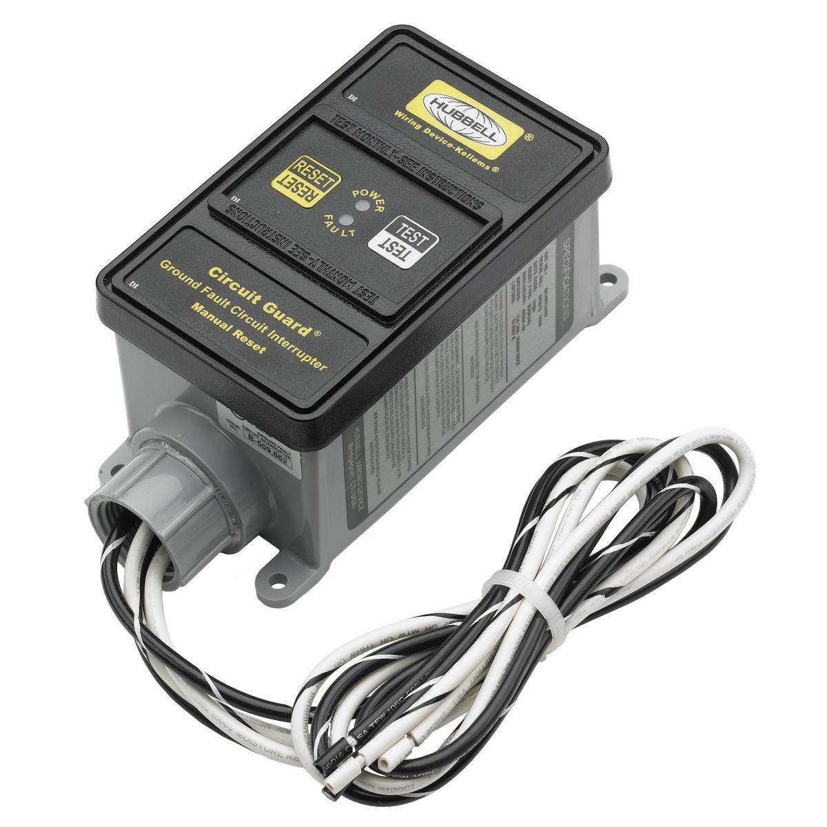 Hubbell Wiring Device-Kellems GFHW430 Multi-Strand Fabricated Hard Wired Gfci, 120/208 V AC, 30 A, NEMA 4X Enclosure, Thermoplastic