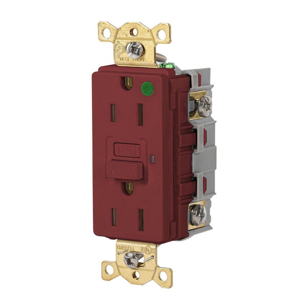 Hubbell Wiring Device-Kellems GFR82R GFCI Receptacles