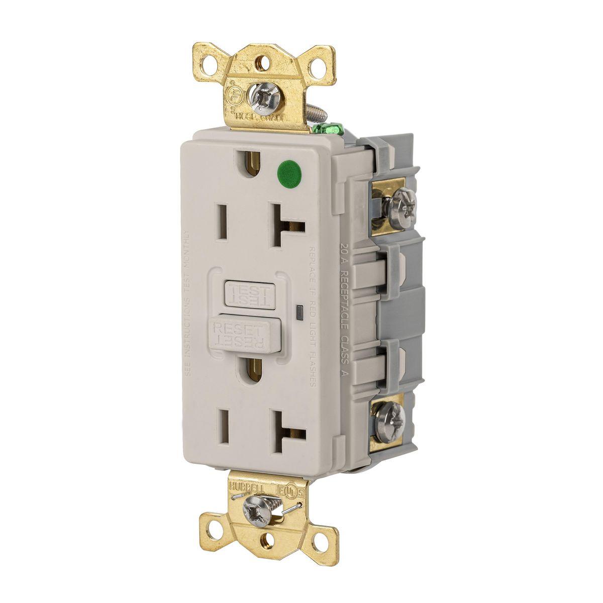 Hubbell Wiring Device-Kellems GFR83LA GFCI Receptacles