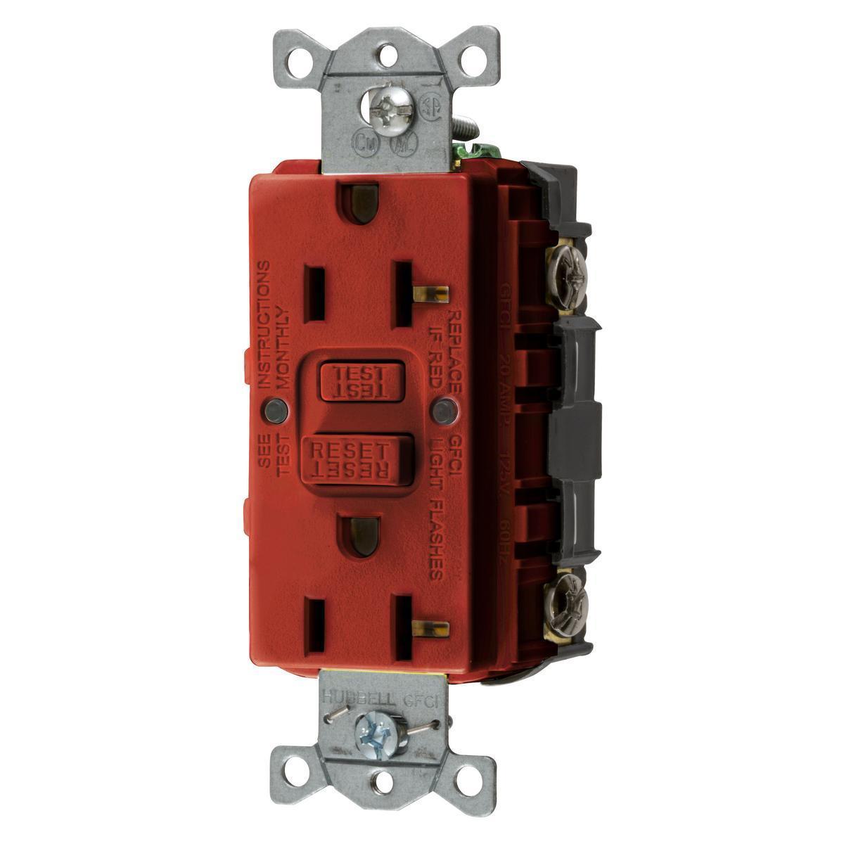 Hubbell Wiring Device-Kellems GFRST20RU GFCI Receptacles