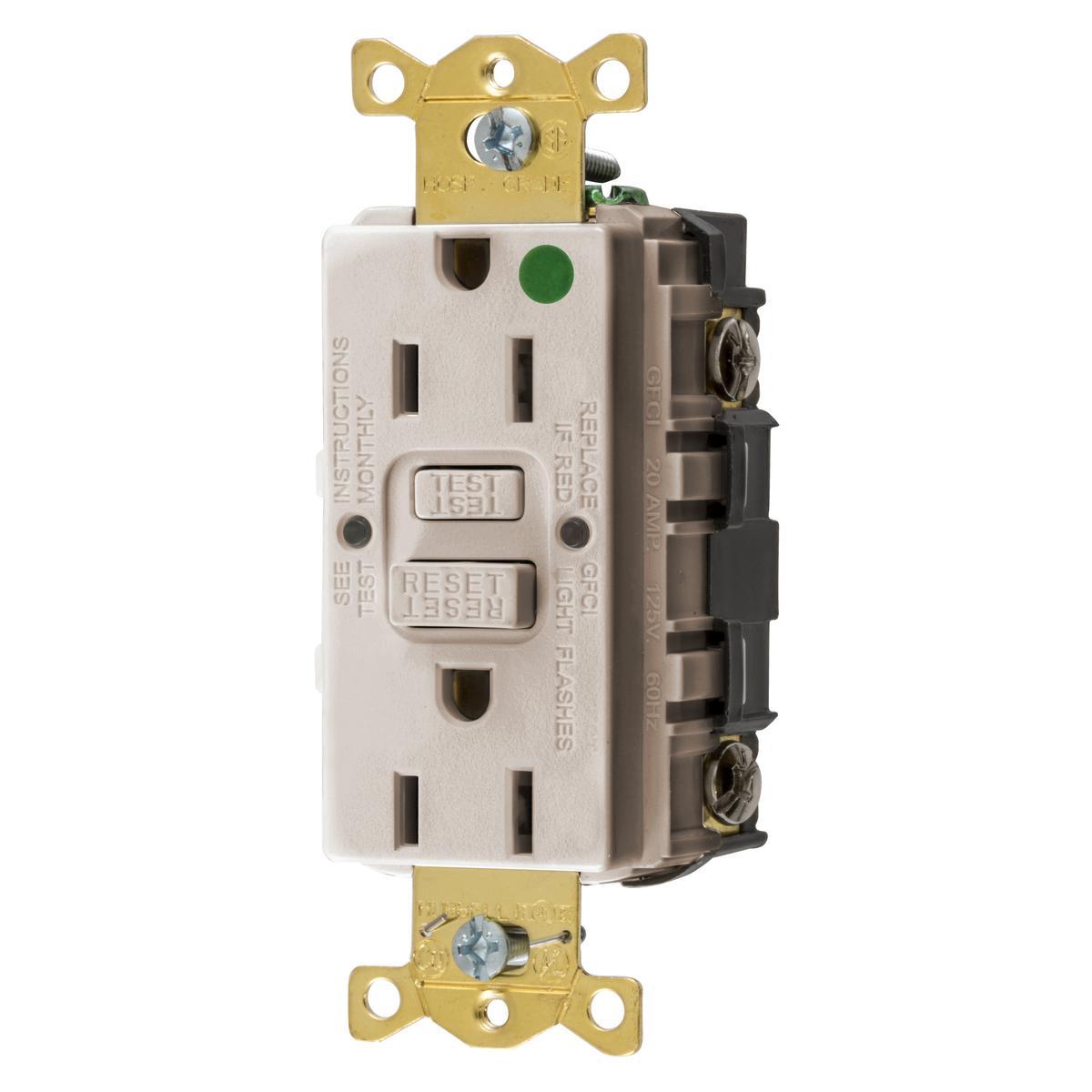 Hubbell Wiring Device-Kellems GFRST82LAU GFCI Receptacles