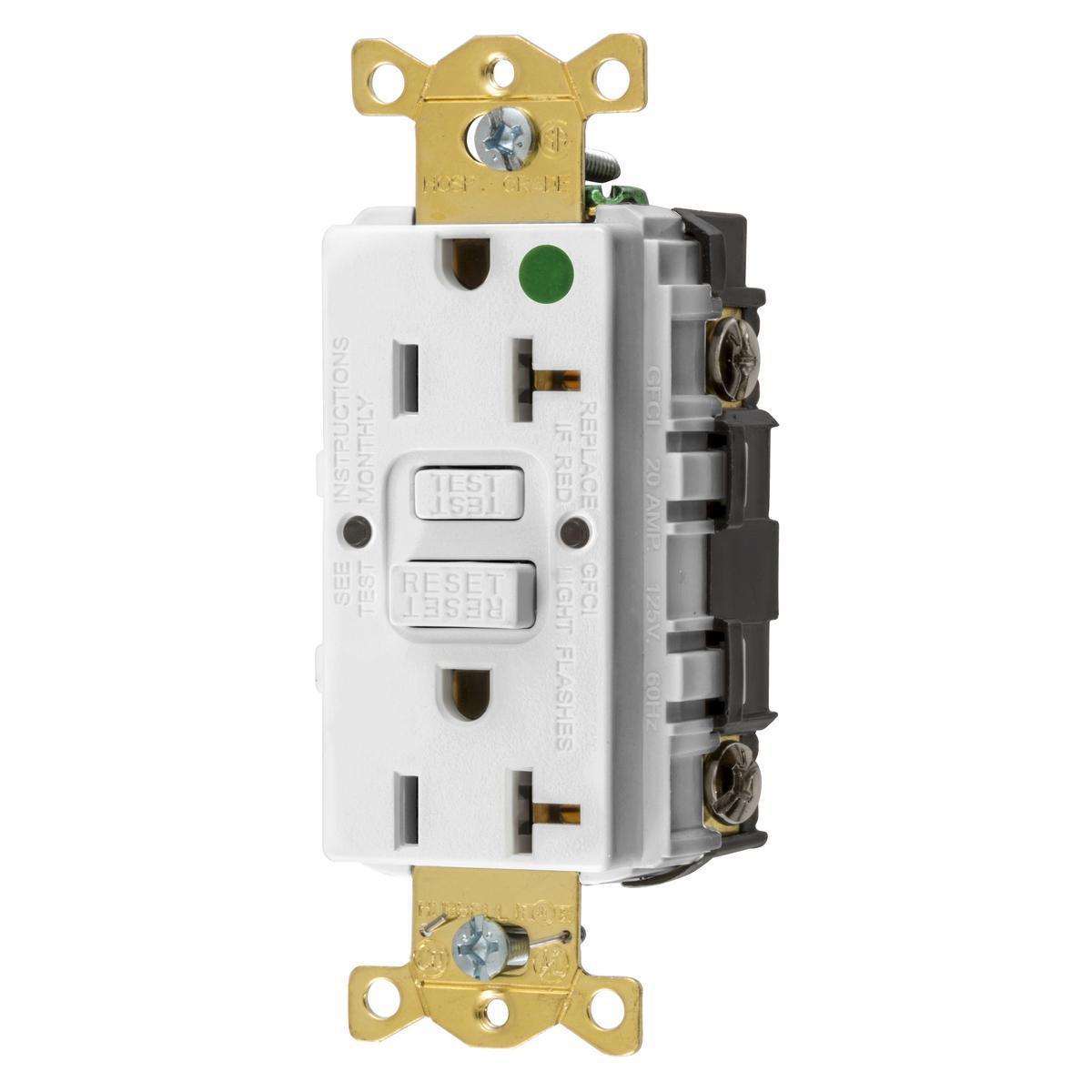Hubbell Wiring Device-Kellems GFRST83WU GFCI Receptacles
