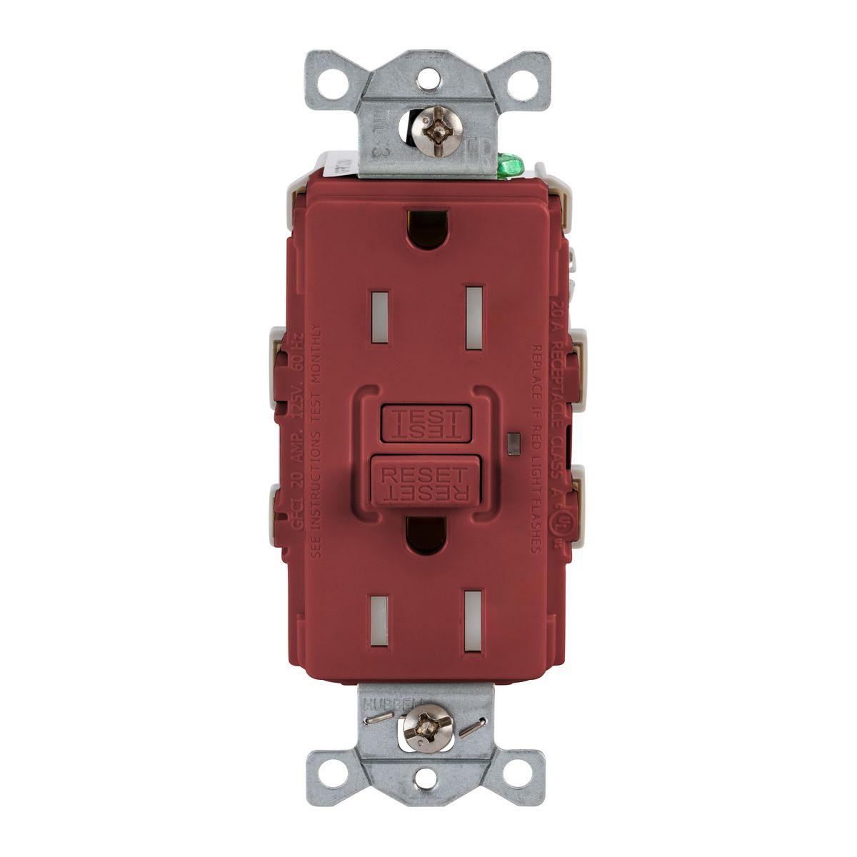 Hubbell Wiring Device-Kellems GFRTR15R GFCI Receptacles