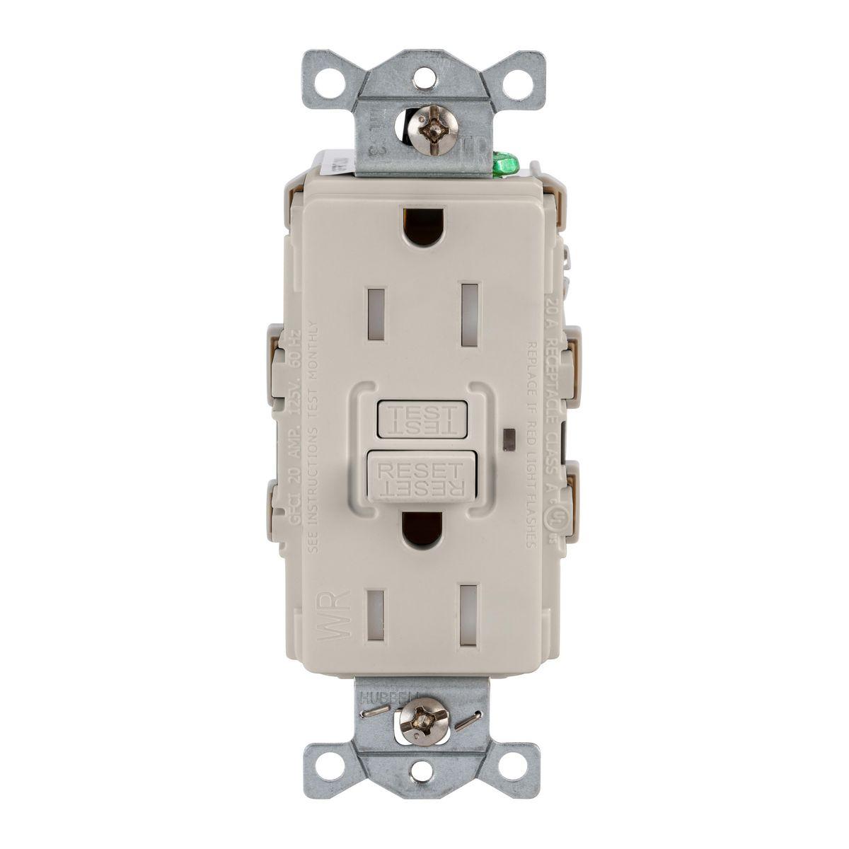 Hubbell Wiring Device-Kellems GFRTW15LA GFCI Receptacles