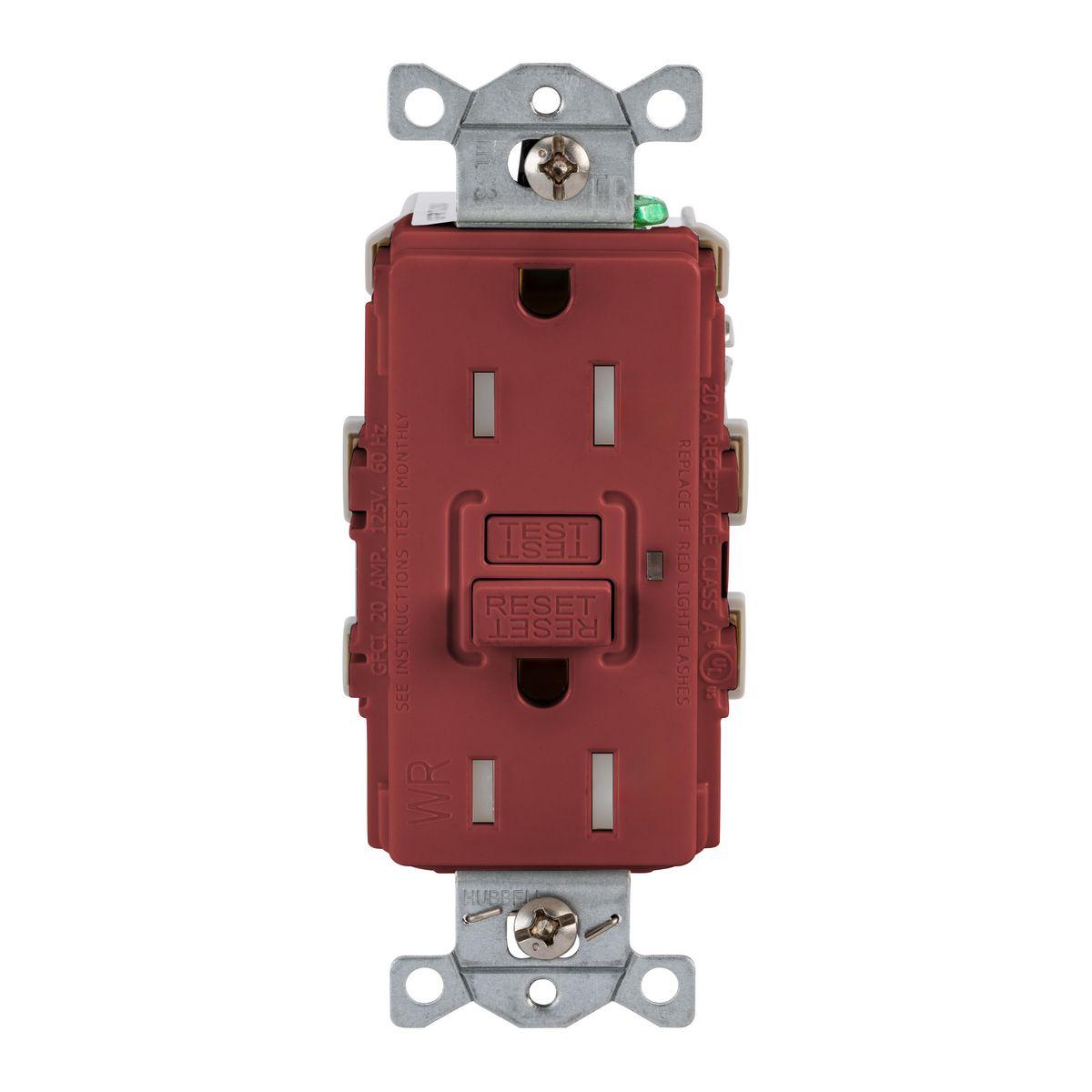 Hubbell Wiring Device-Kellems GFRTW15R GFCI Receptacles