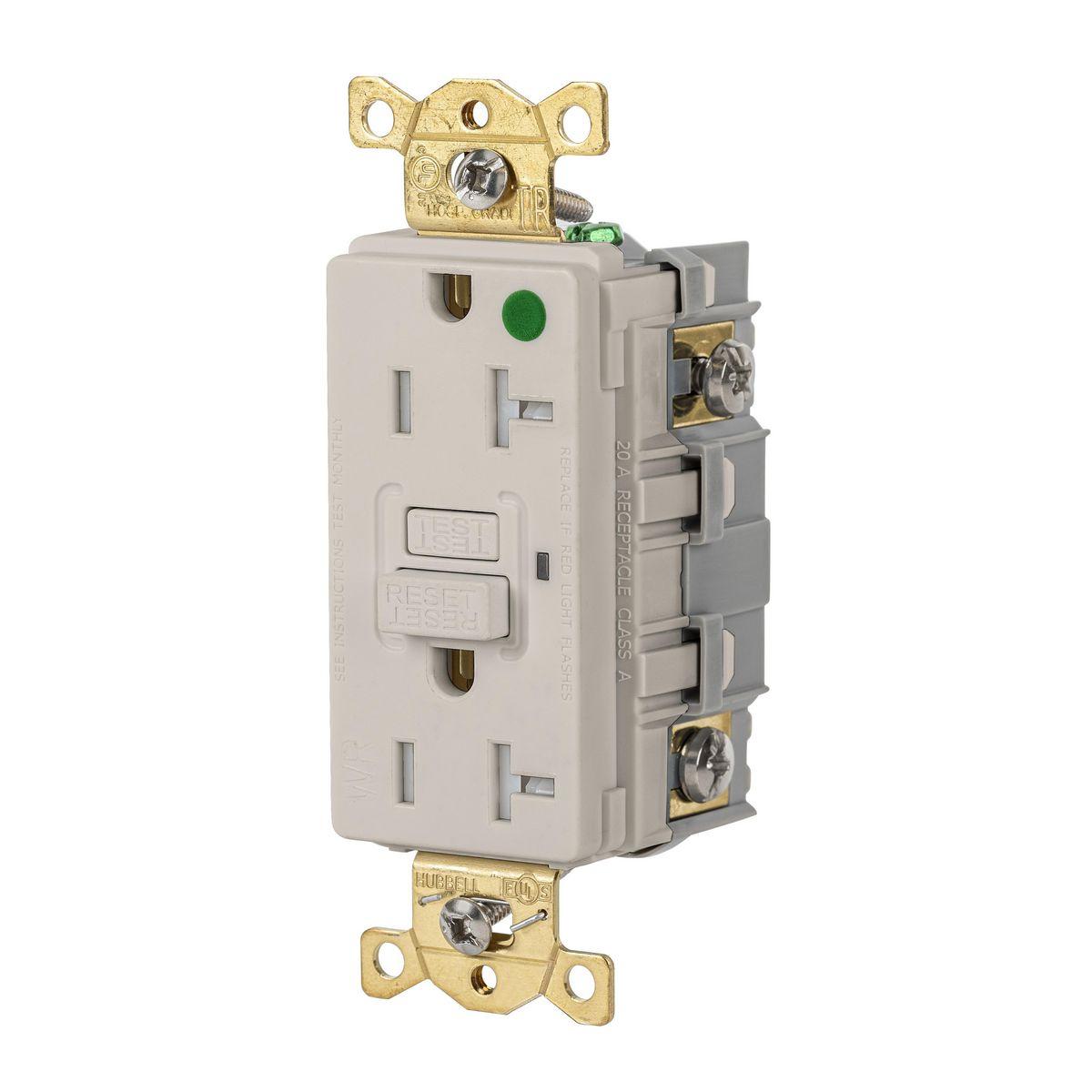 Hubbell Wiring Device-Kellems GFRTW83LA GFCI Receptacles