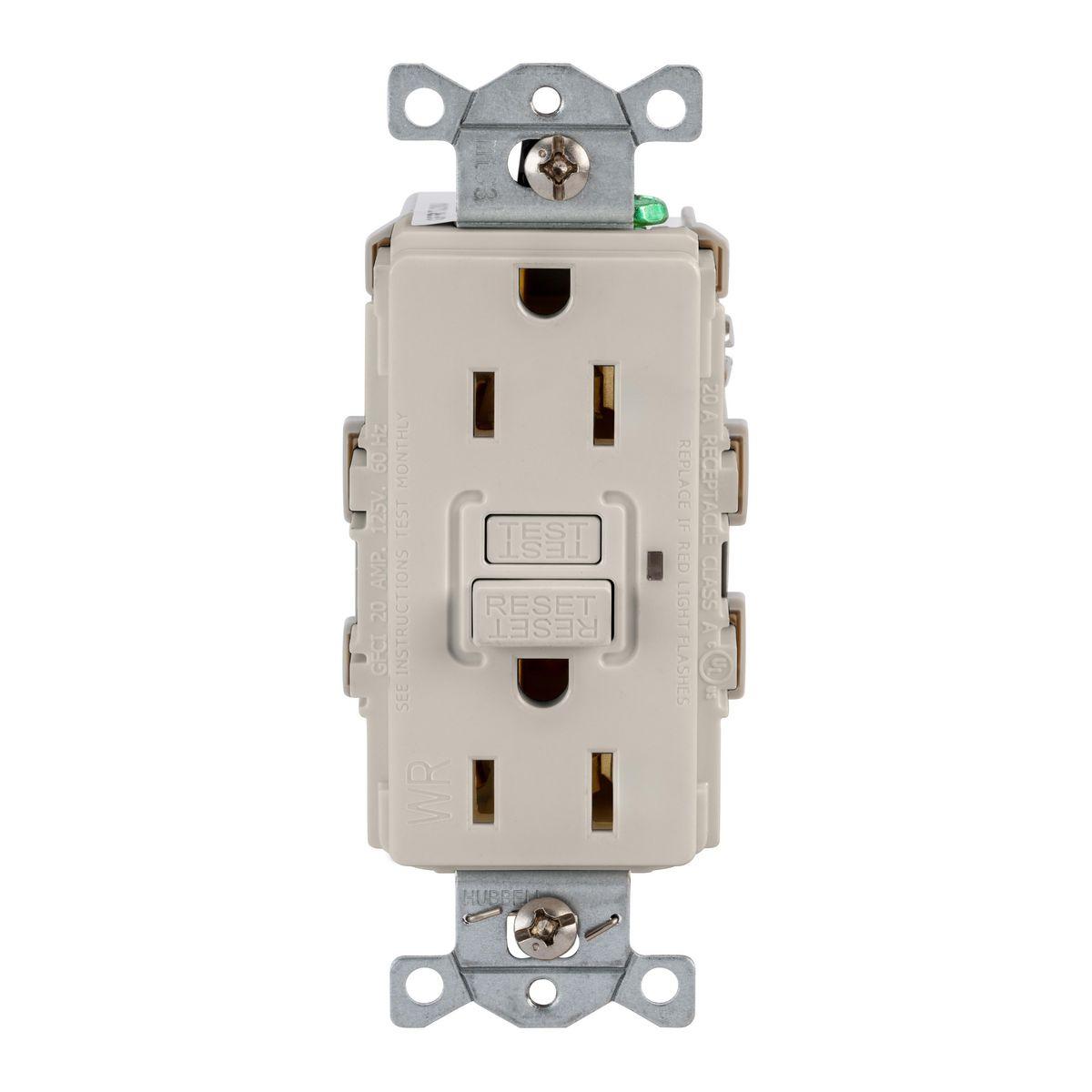 Hubbell Wiring Device-Kellems GFRWR15LA GFCI Receptacles