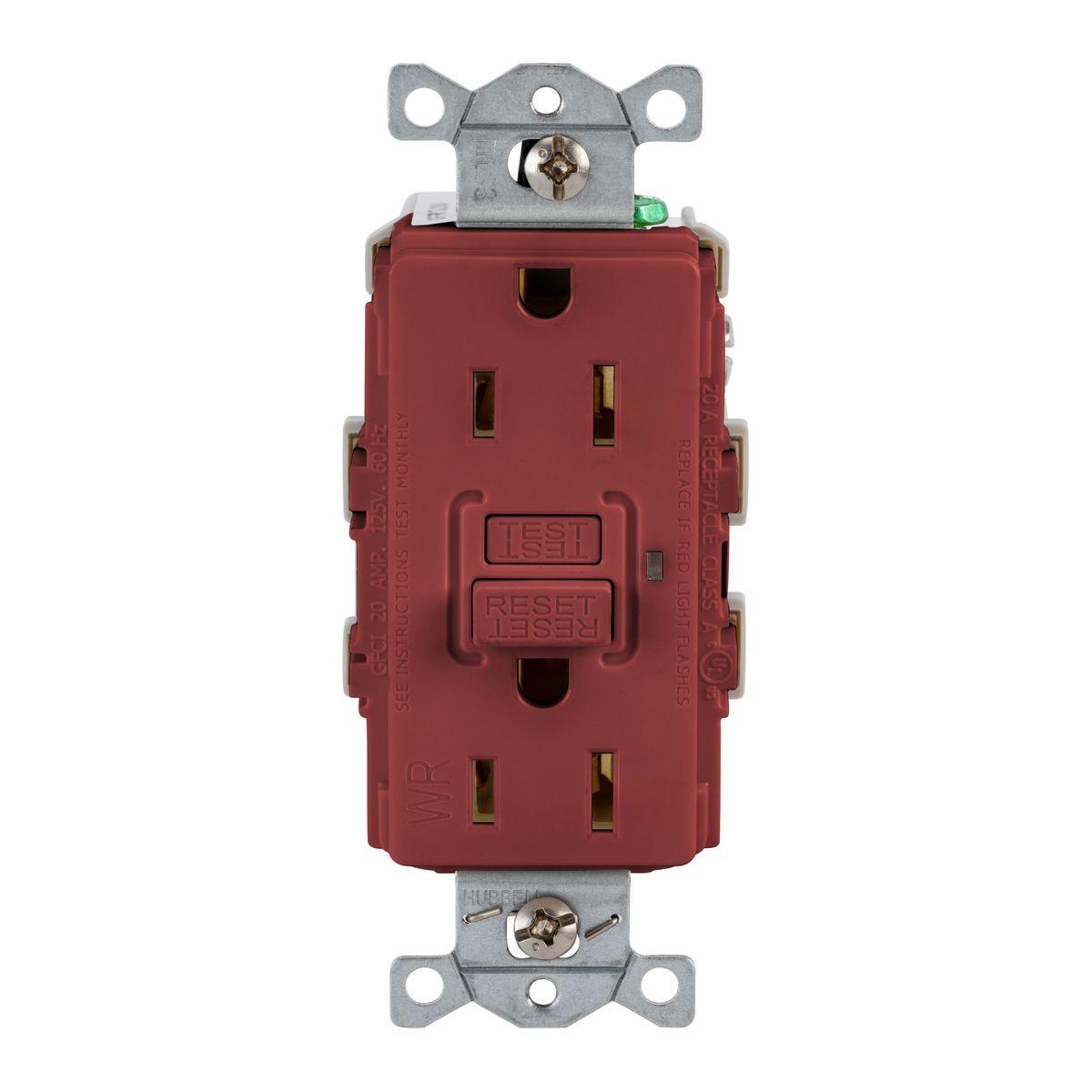 Hubbell Wiring Device-Kellems GFRWR15R GFCI Receptacles