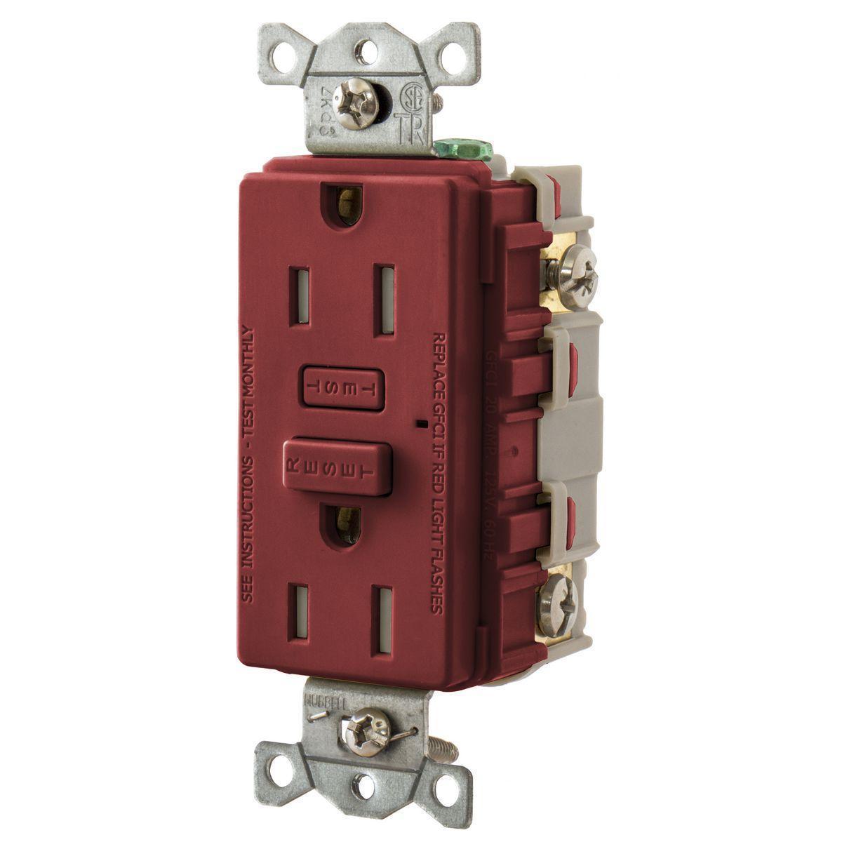 Hubbell Wiring Device-Kellems GFT15R GFCI Receptacles