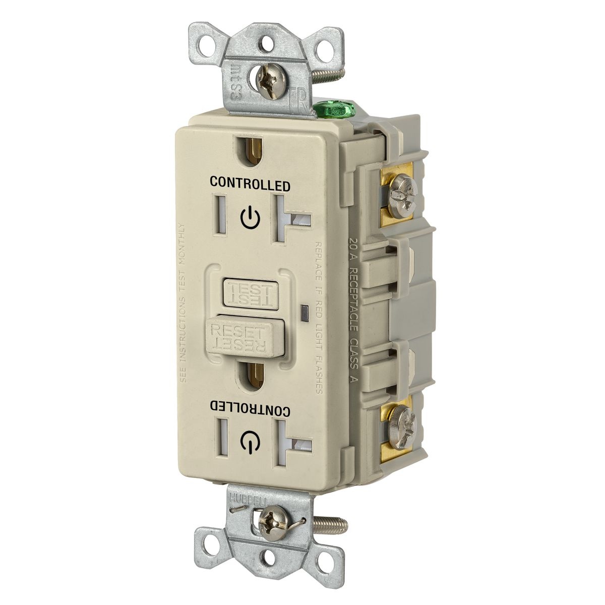 Hubbell Wiring Device-Kellems GFTRST20GNMC GFCI Receptacles