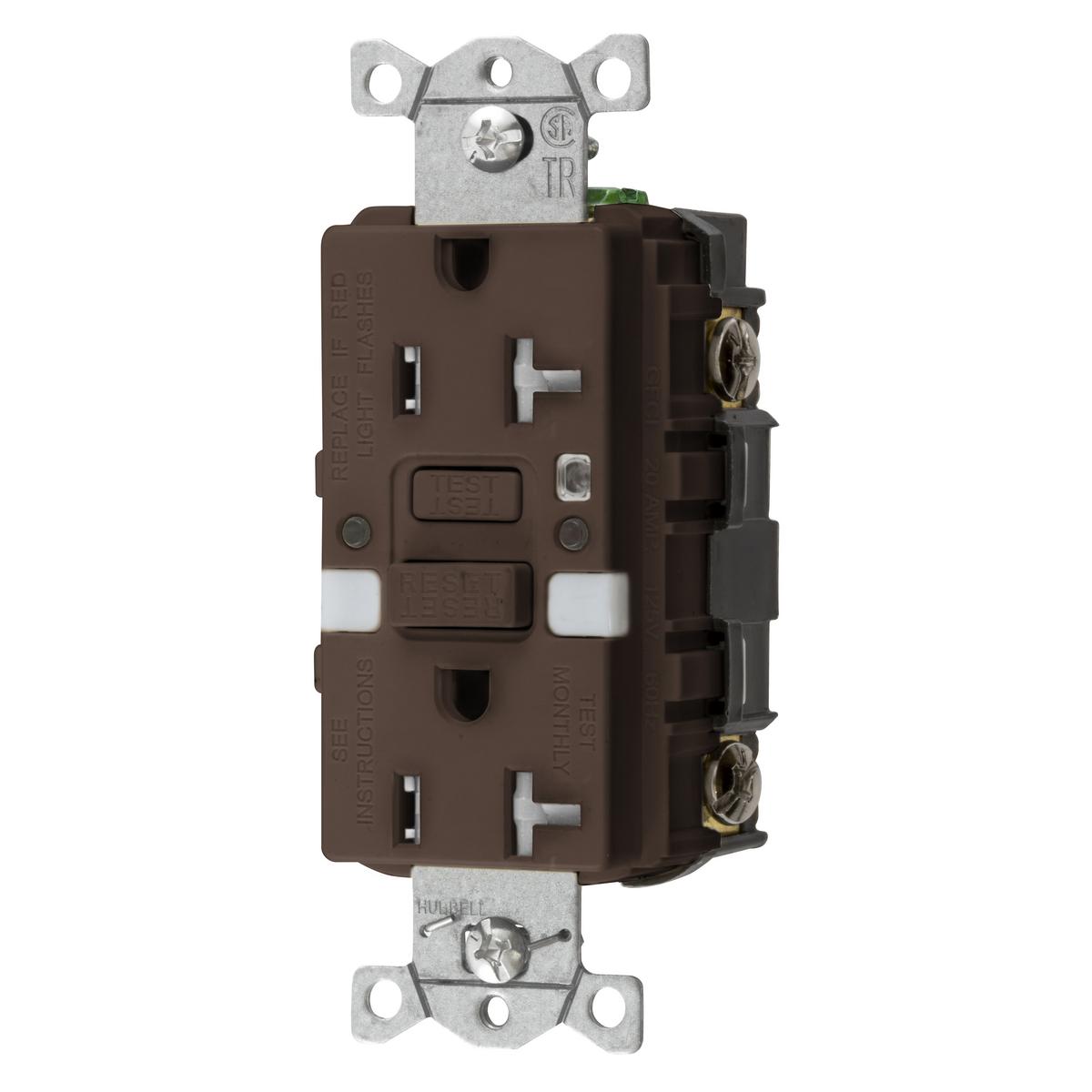 Hubbell Wiring Device-Kellems GFTRST20NL GFCI Receptacles
