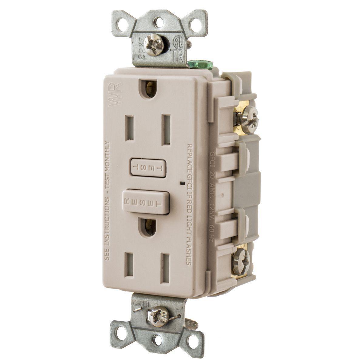 Hubbell Wiring Device-Kellems GFTW15LA GFCI Receptacles